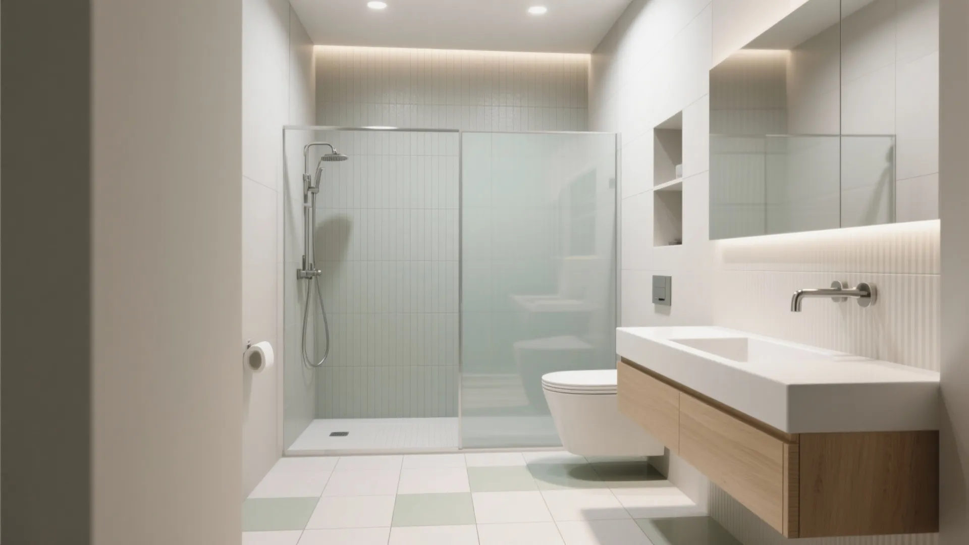 Balanced 12×24 (300×600 mm) basics for walls and 24×24 for floors