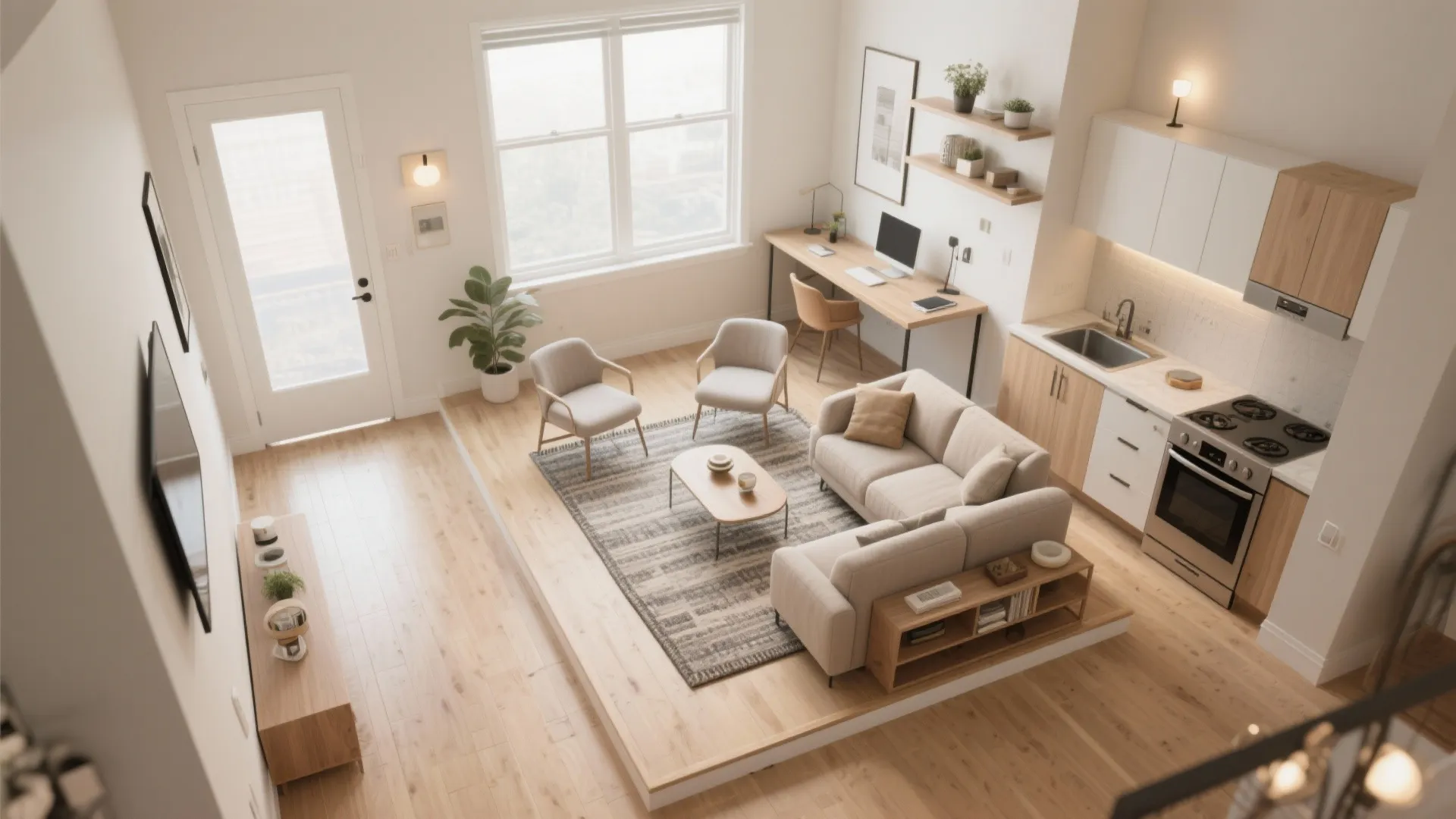 1) Smart Zoning for a 15x15 Room