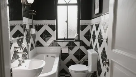 10 Bathroom Ideas with Black and White Tile