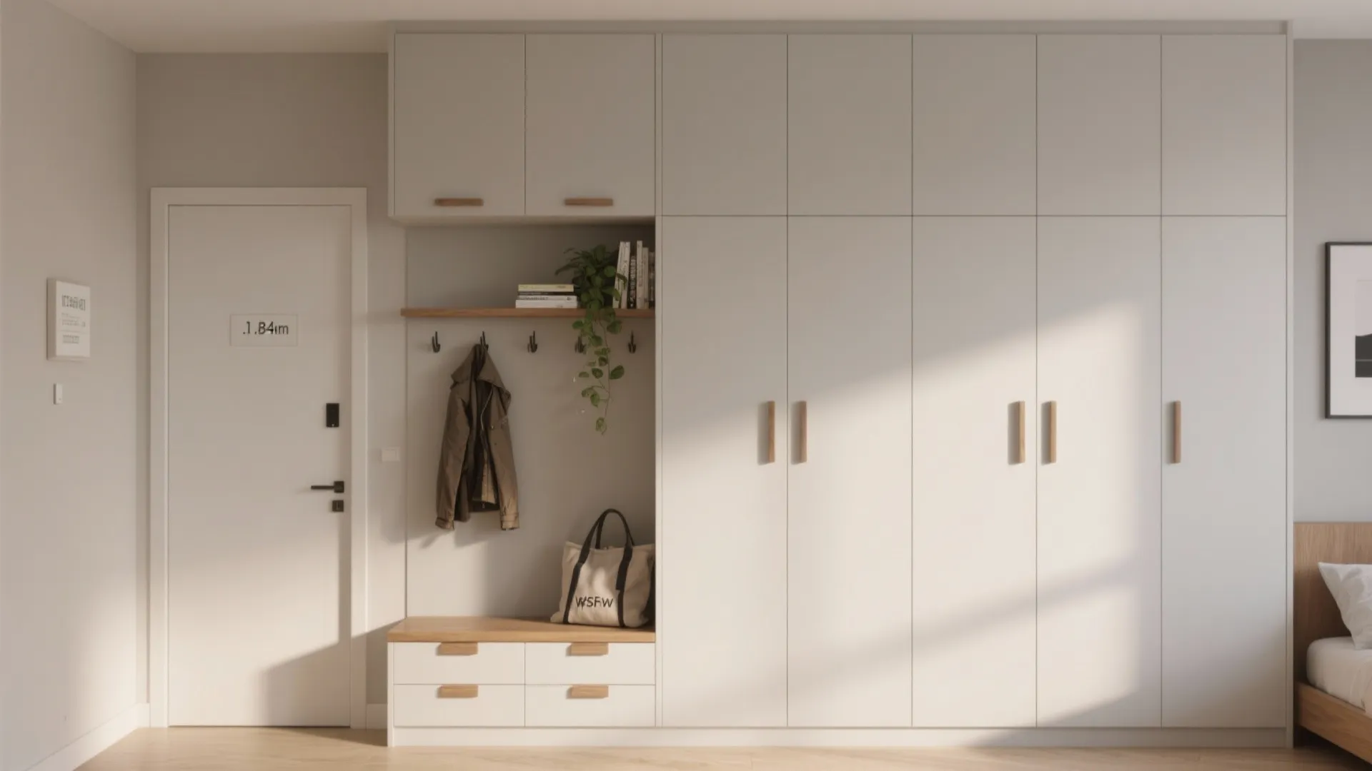 5) Entry, Wardrobes, and Hidden Utilities