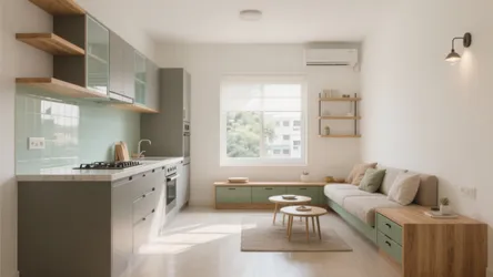 5 design ideas for 1 BHK flat in New Town