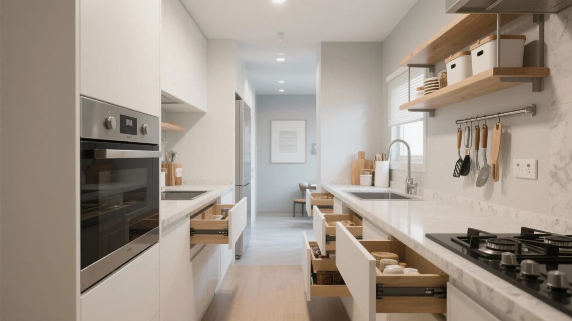 Minimalist Kitchen Storage That Pulls Its Weight