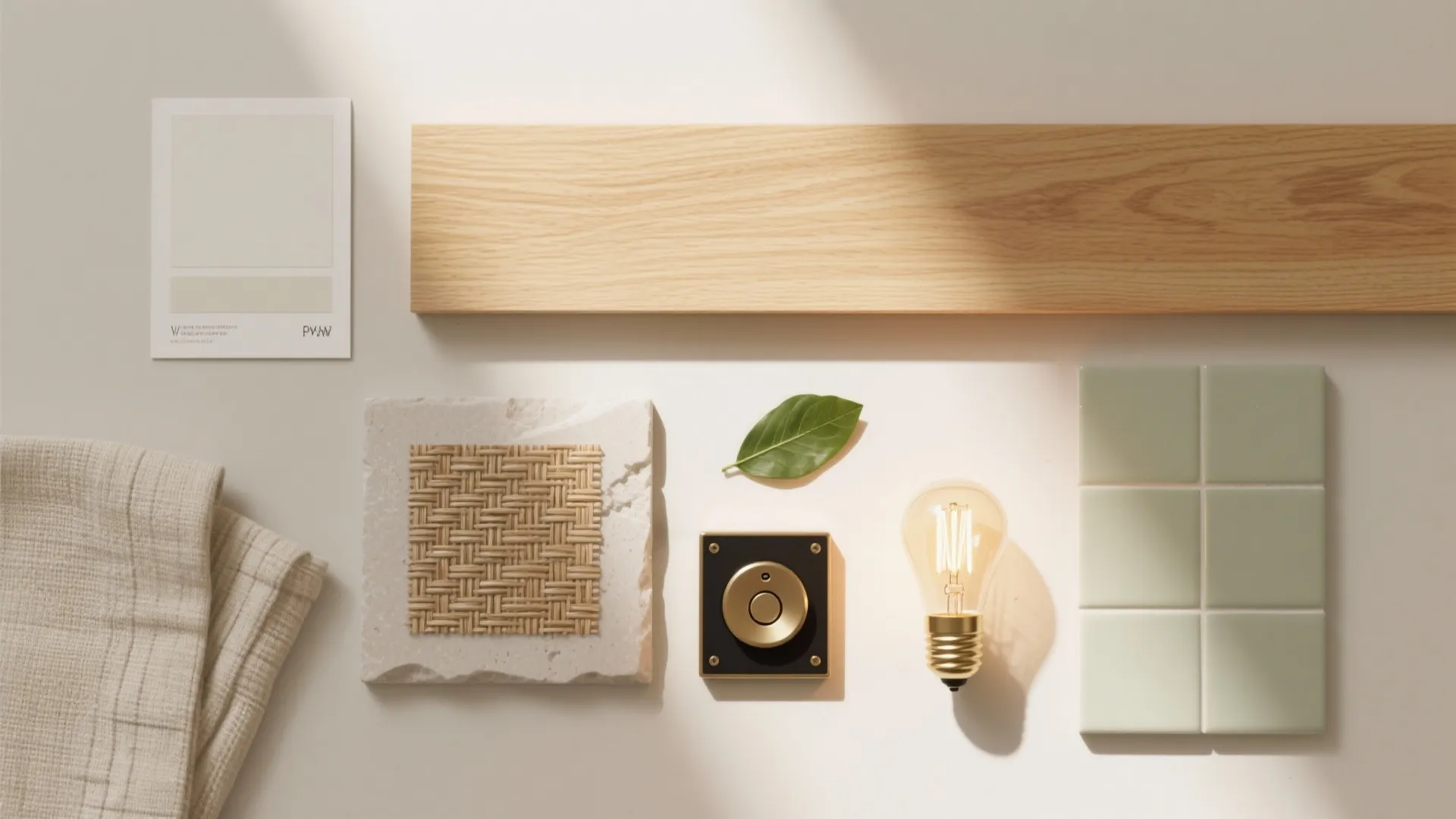 Light, warm palette + layered lighting