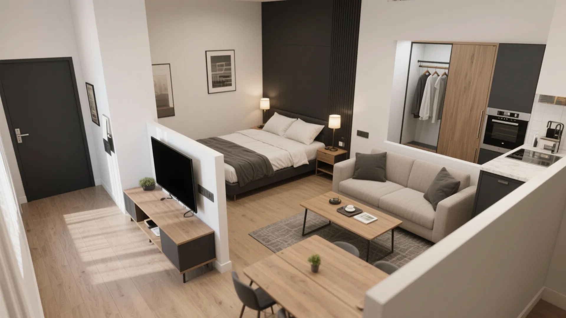 Putting It All Together: A Sample 1 BHK Plan