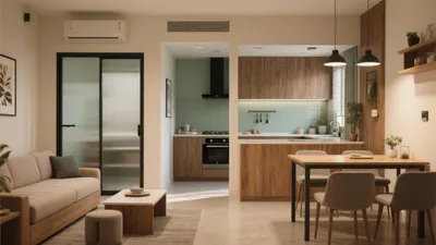 Modern Open-Plan Kitchen, Living & Dining Space Design