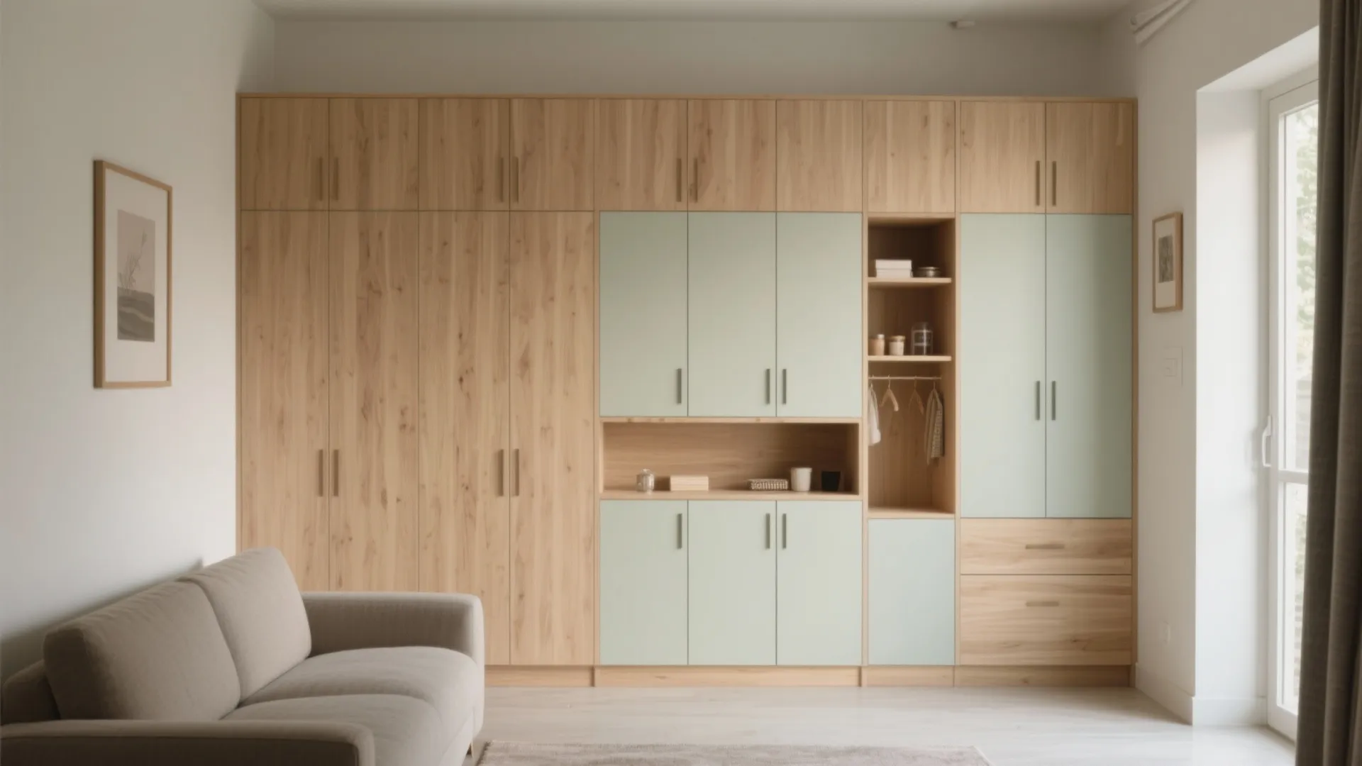 Minimalist Storage Wall That Doubles as a Feature