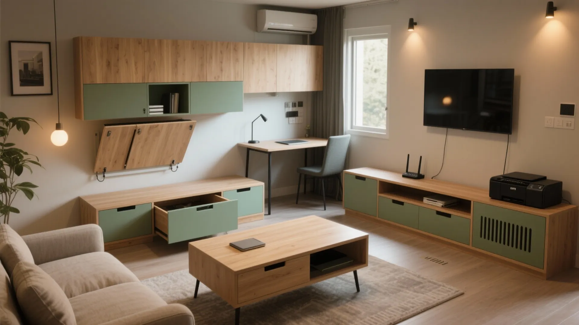 Multipurpose Furniture with Hidden Storage