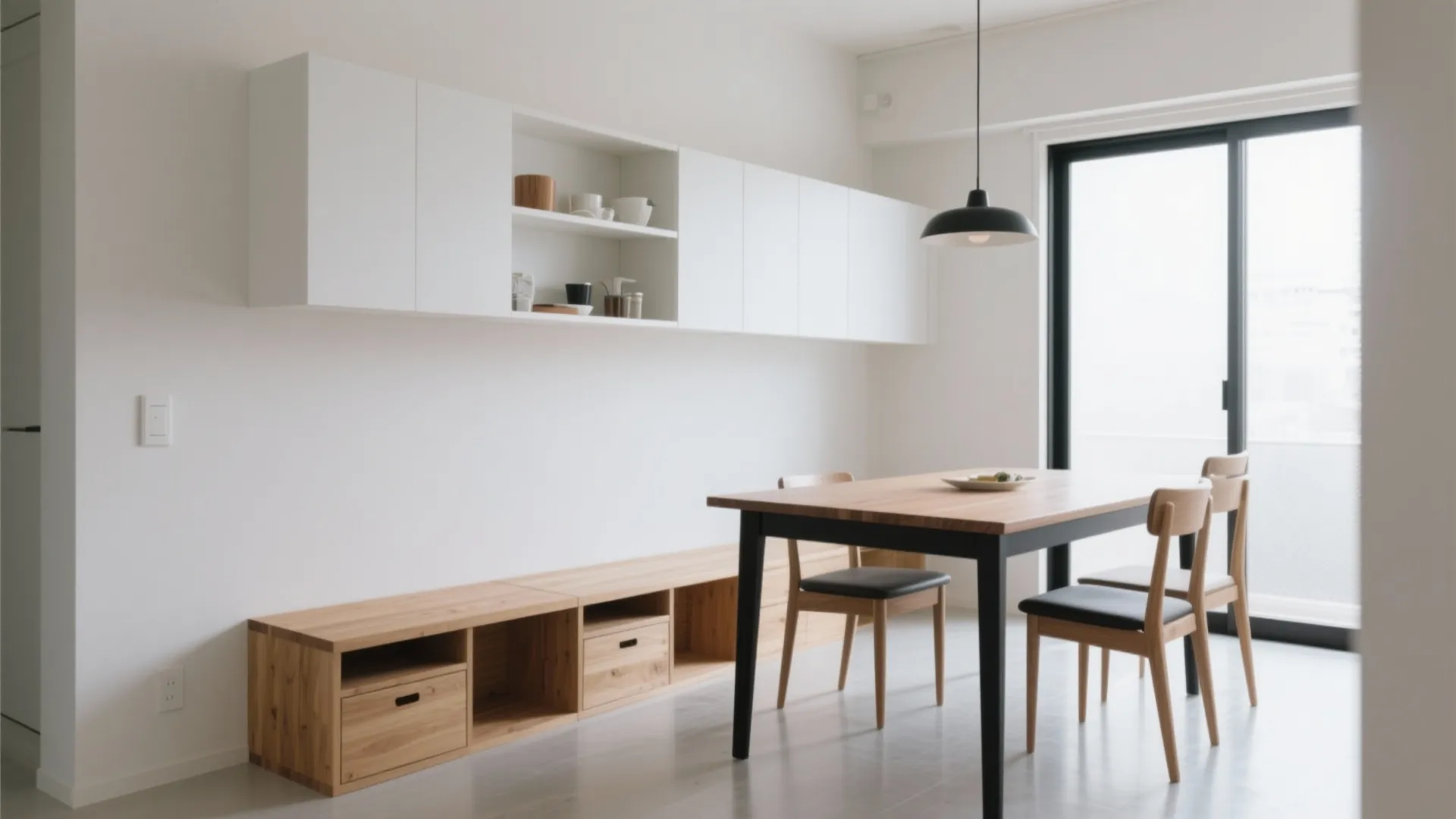 Tips 2: 1DKの“D”を二層化する収納技巧で広く見せる