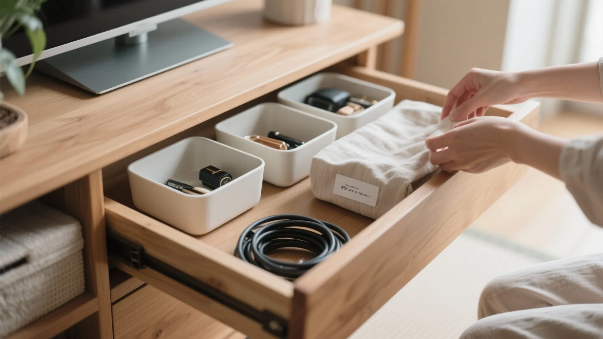 3. 1DKの収まりを整える“見せる×隠す”収納技巧