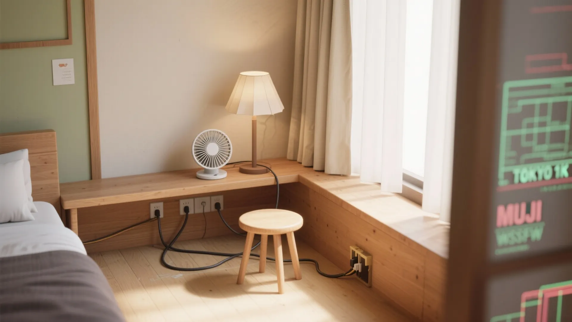 5. 日式風格を壊さない配置：静音・配線・高さの三点を整える