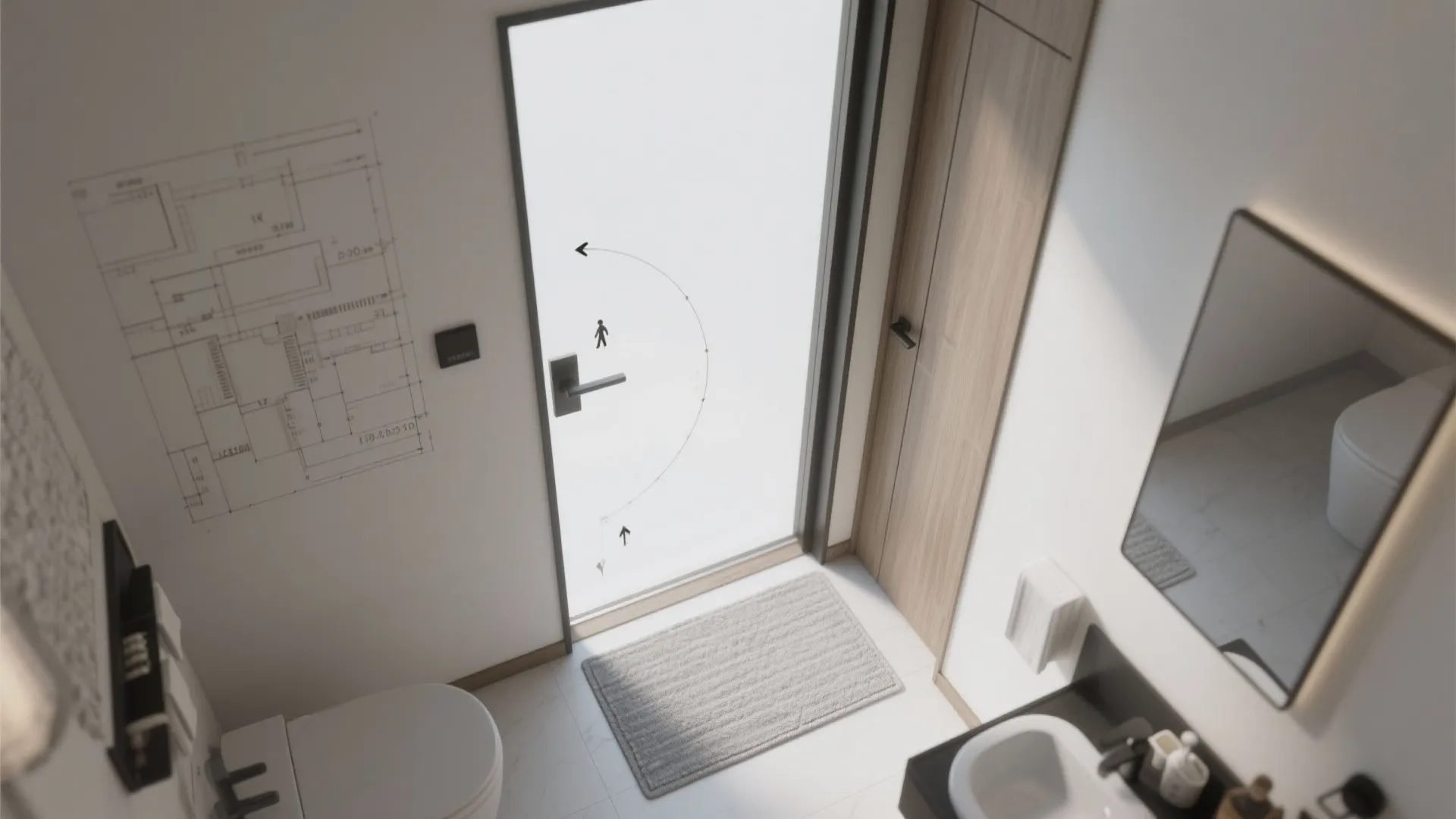 Tips 3: 動線規劃—扉クリアランスと滴りの経路を読む（動線規劃）