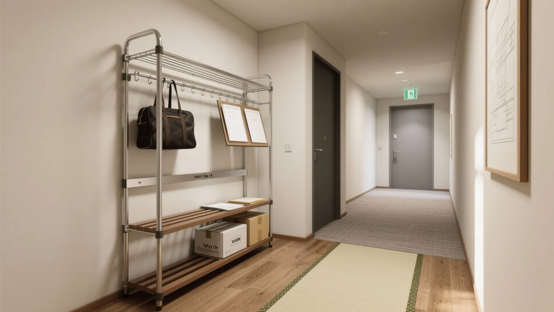 Tips 2: 玄関〜居室の“中間地点”に仮置きステーションを作る