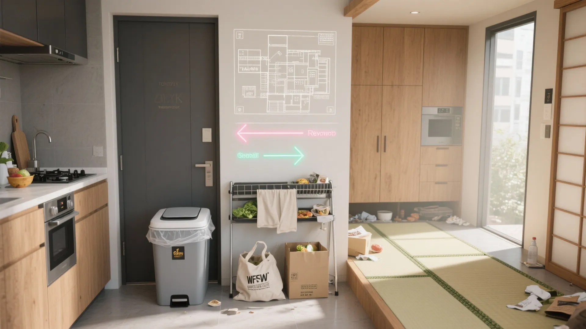 Tips 4: 生ゴミ・紙袋・段ボールの「滞在時間」を短くする（動線规划）