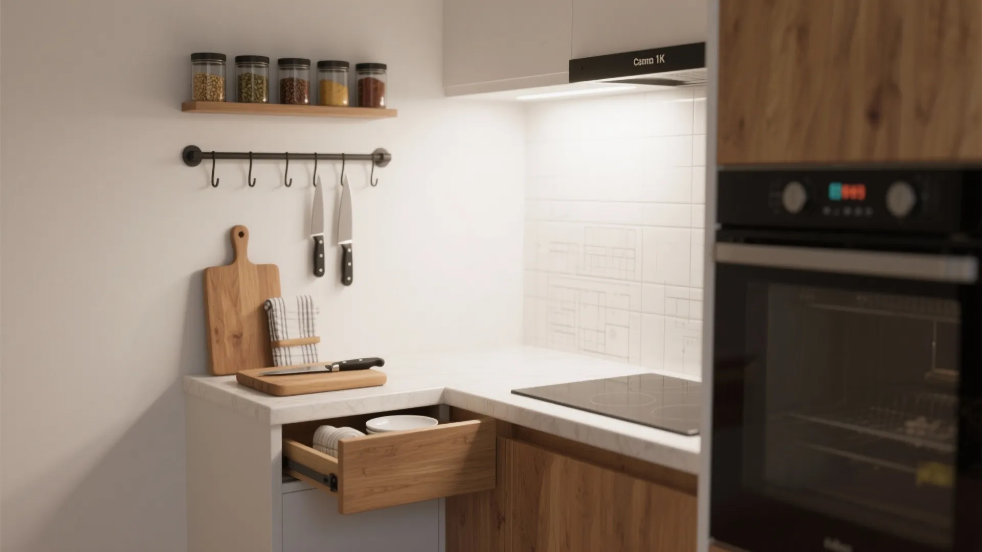 Tips 5: キッチンは“ワンアクション”で完結（収納技巧＋動線規画）