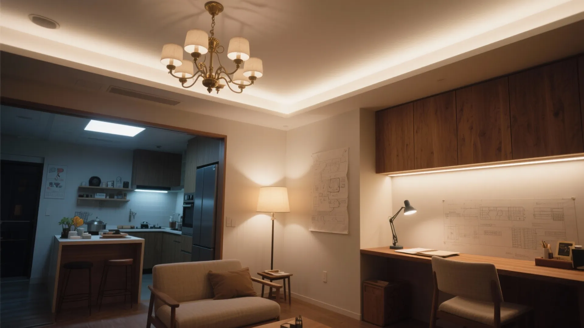 照明は“手元・間接・全体”の3レイヤーで、1Rとの差を体感する