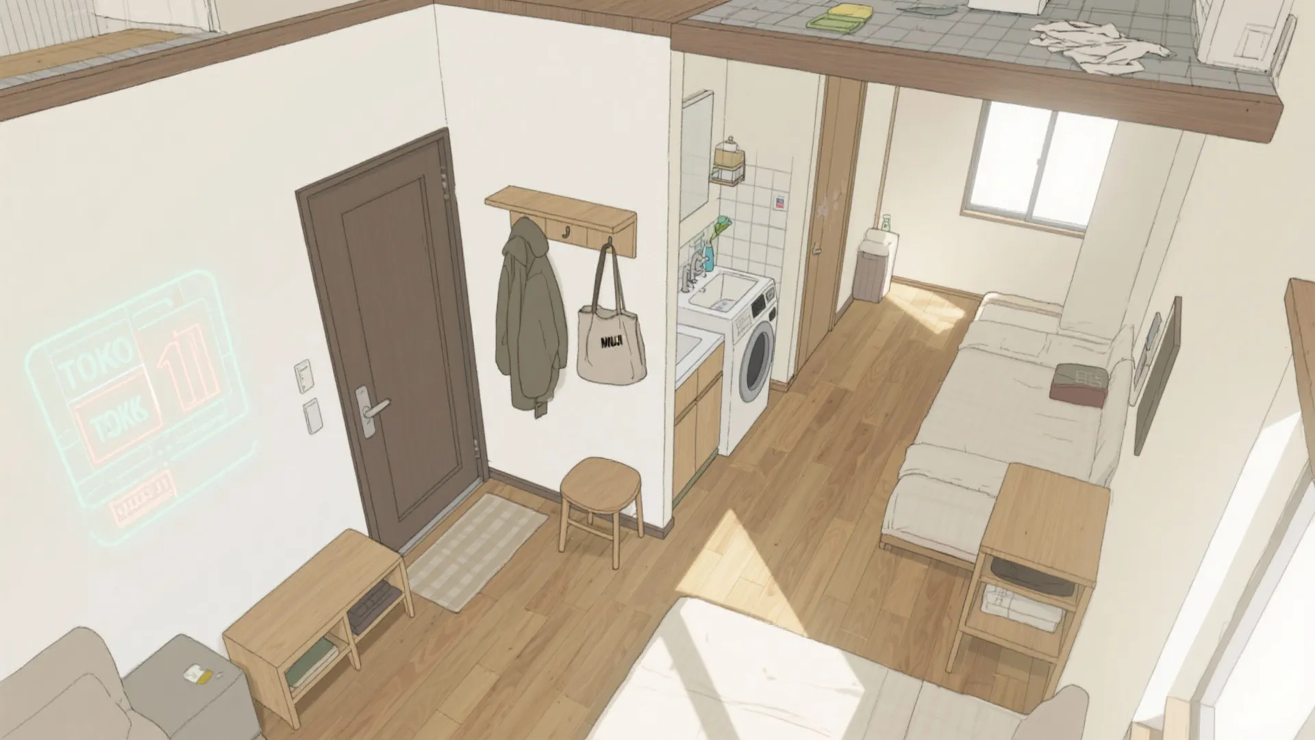 動線計画で暮らしを速くする：日式風の“短い一筆書き”動作