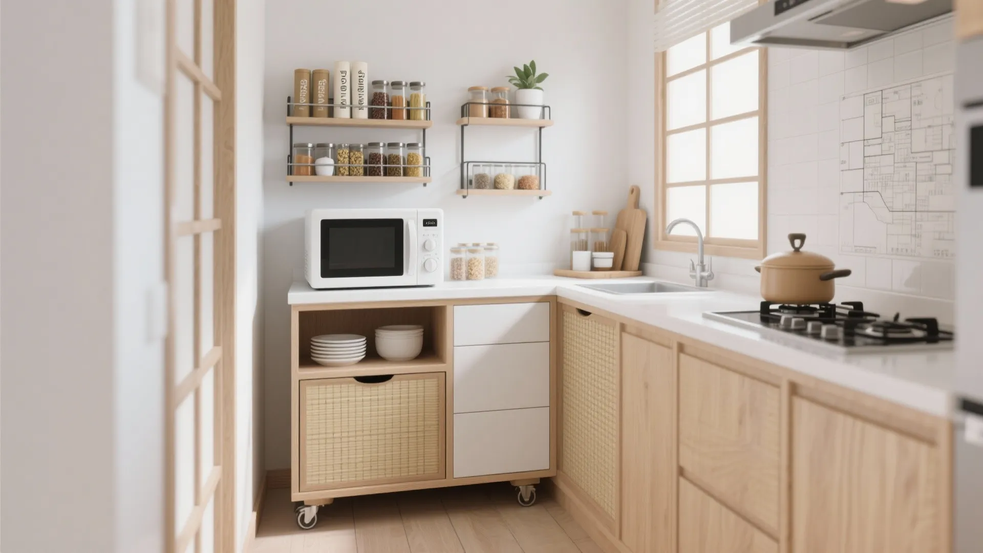 4. 収納技巧：縦に逃がすワゴンと耐荷重の見極め（收纳技巧）