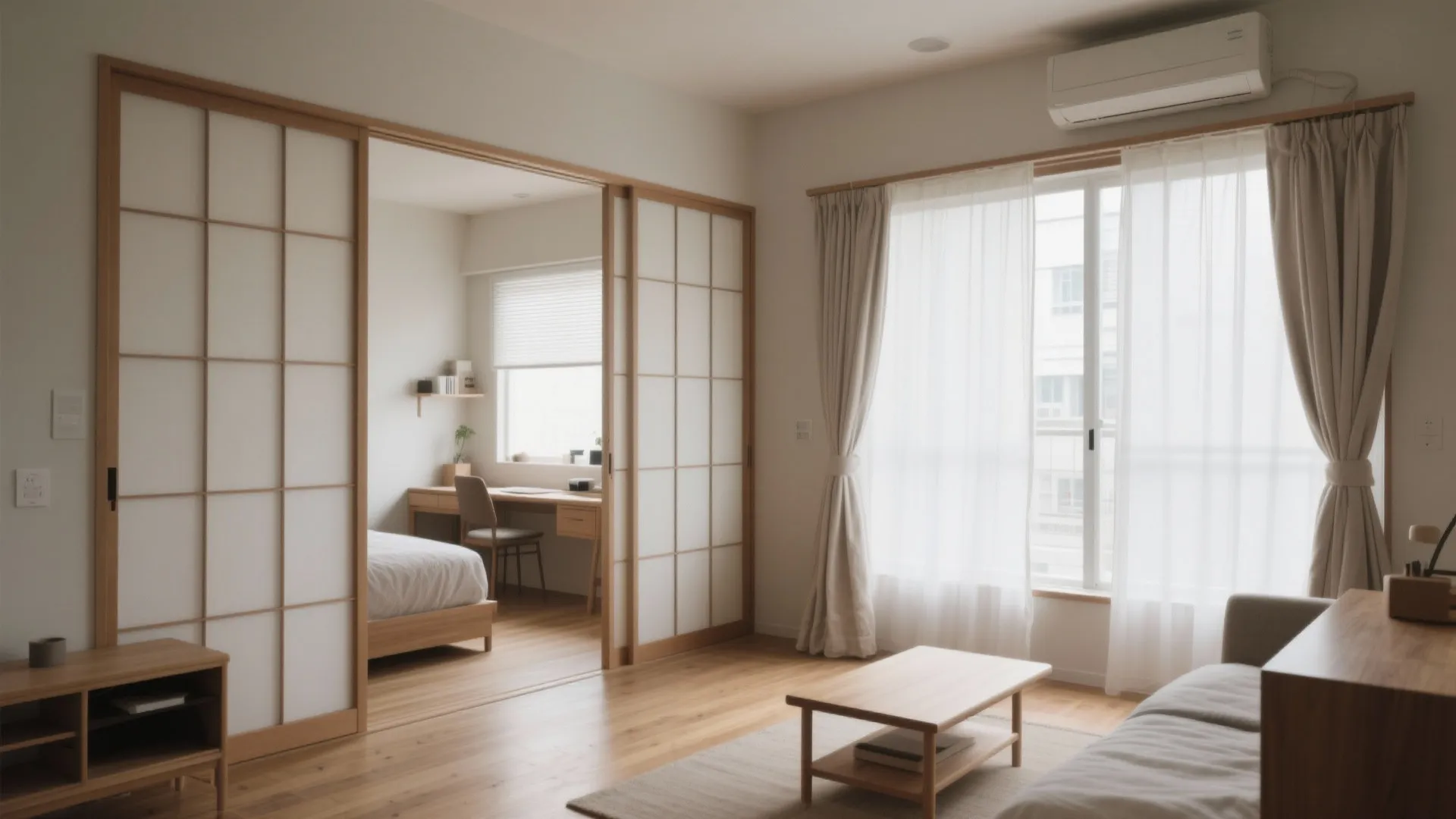 Tips 5: 可動間仕切りで1Kを柔らかくゾーニングし動線計画を最適化