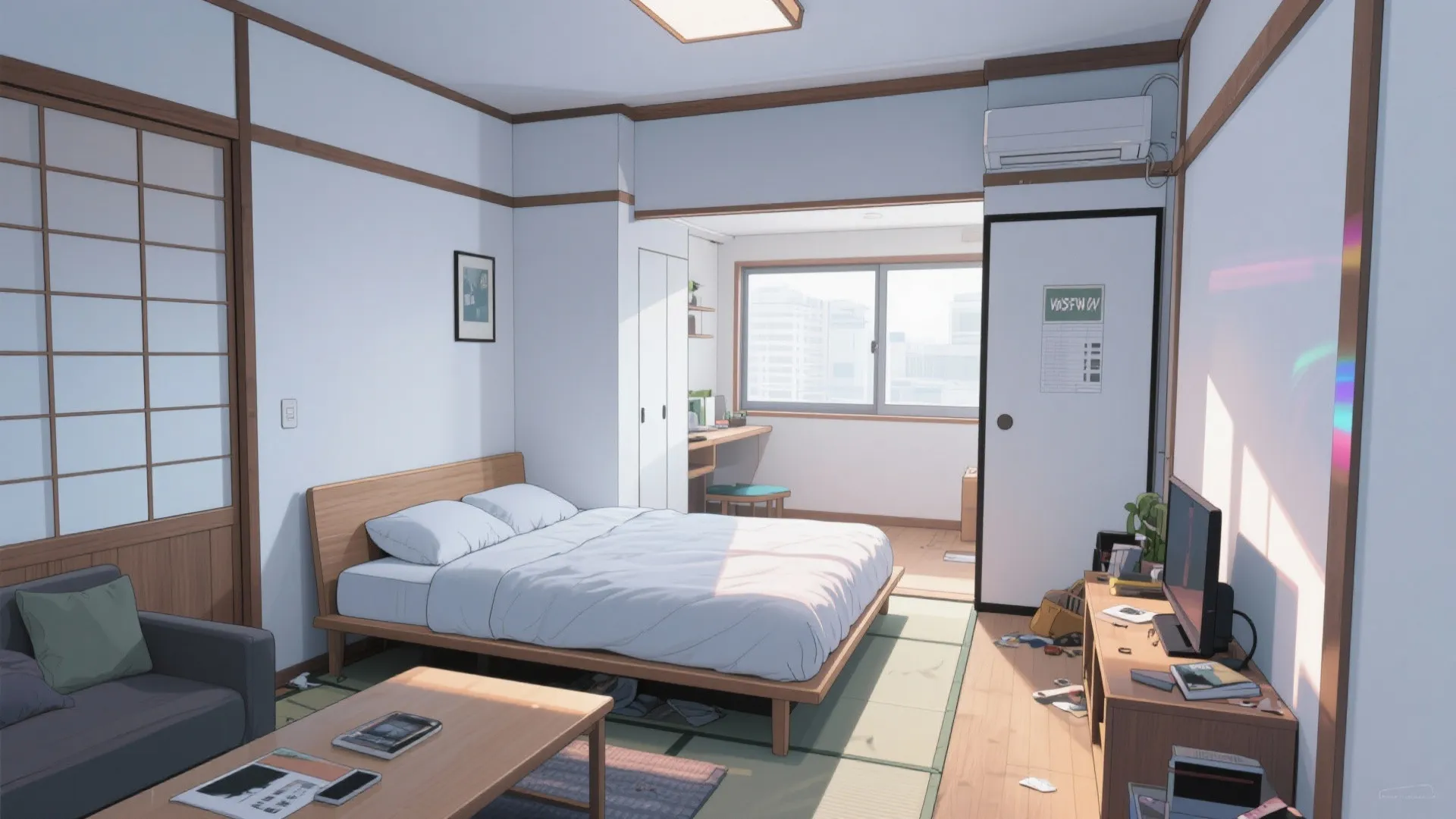 ベッド位置は“対角線”で決める：東京・大阪・京都の狭小1Rに効く