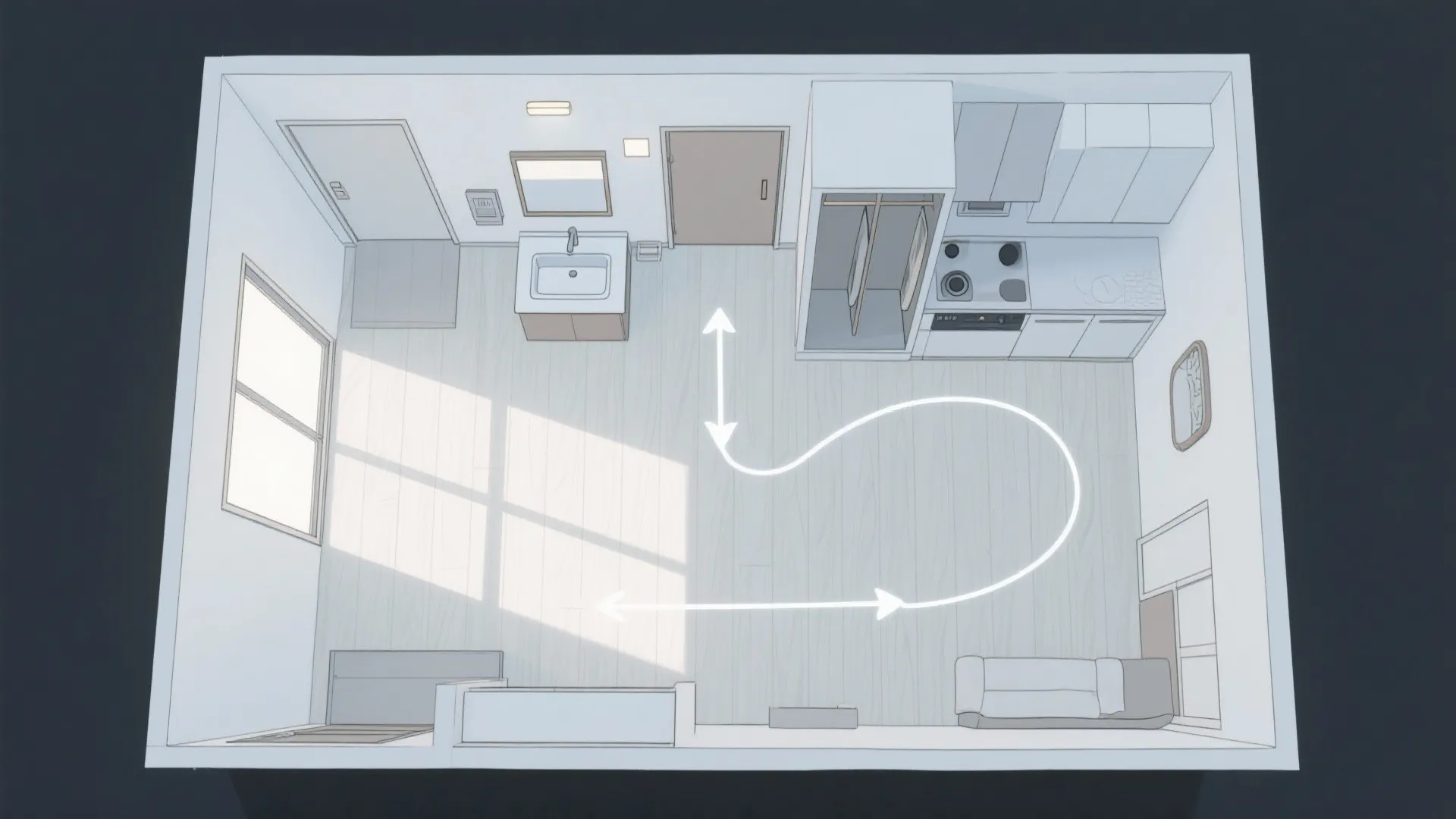 Tips 1: 東京小户型で動線规划を優先する｜朝の支度が30％短縮