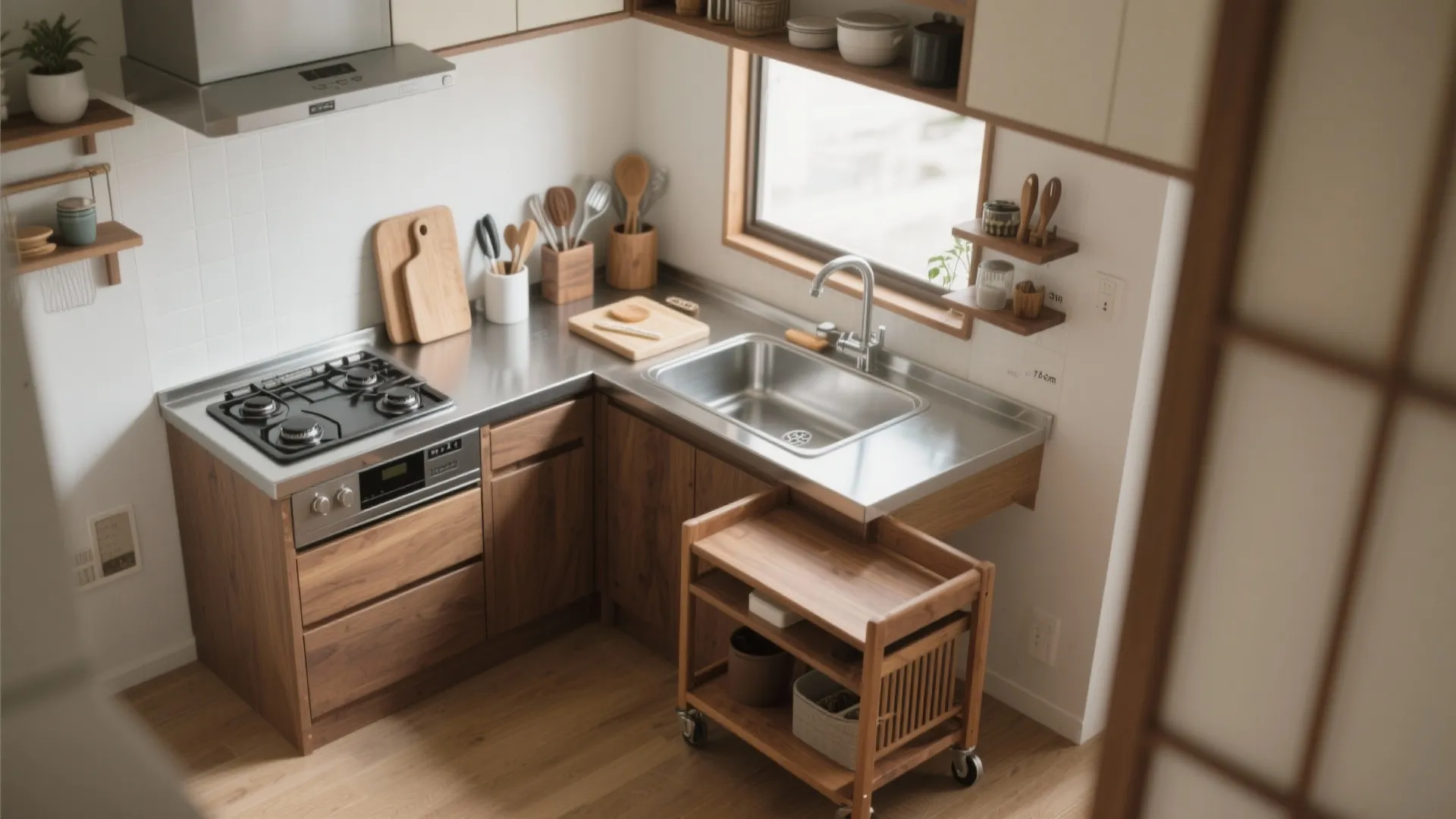 キッチン幅と作業リズム：45cmの“置き場”が家事を救う