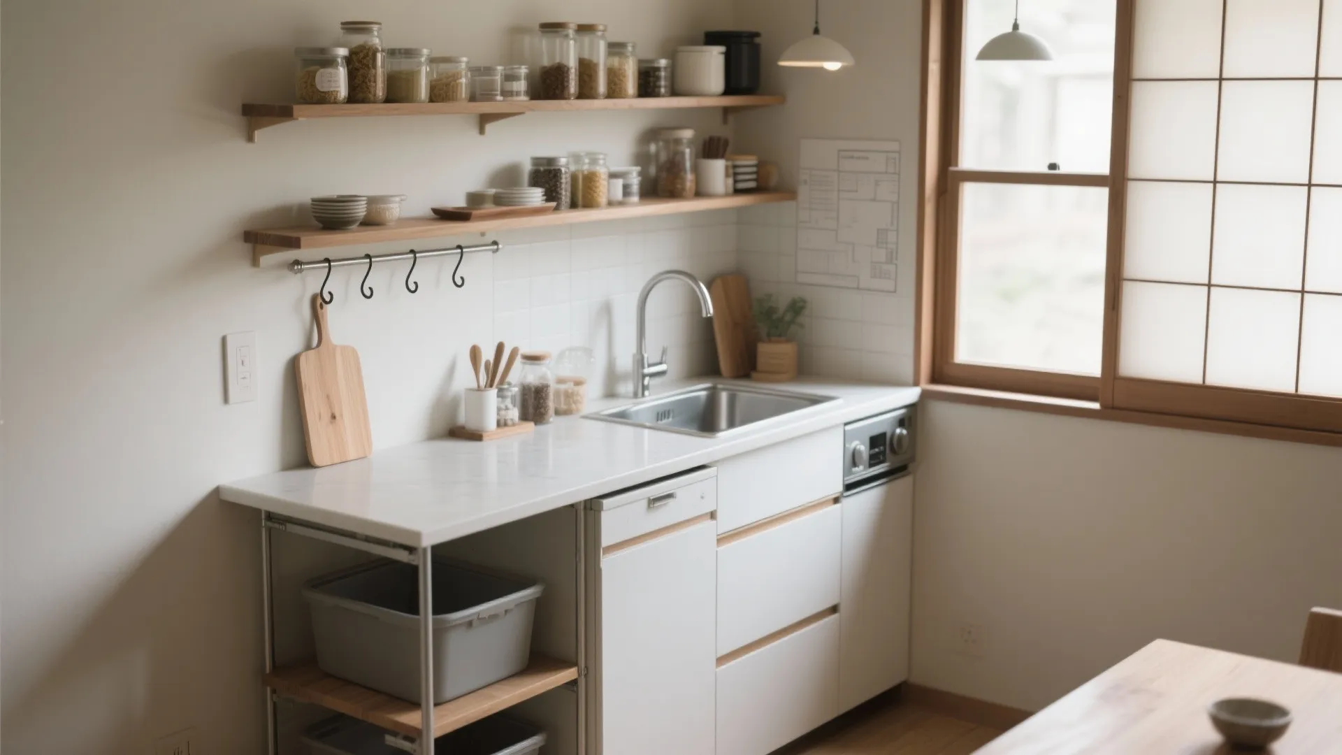 Tips 4: キッチンは“面で拭ける”素材に—京都の町家から学ぶ手入れの短距離化