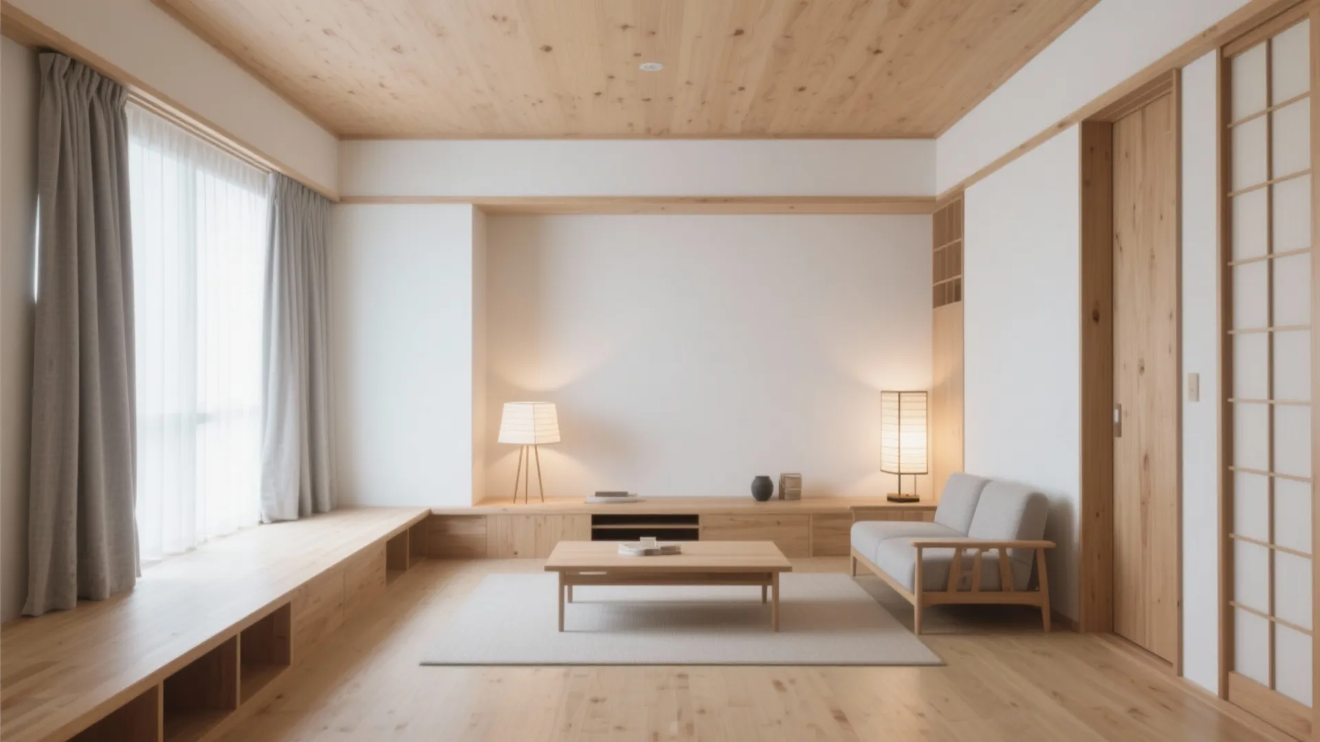 5. 色は“木1・白2・差し色0.5”で日式風格を保つ