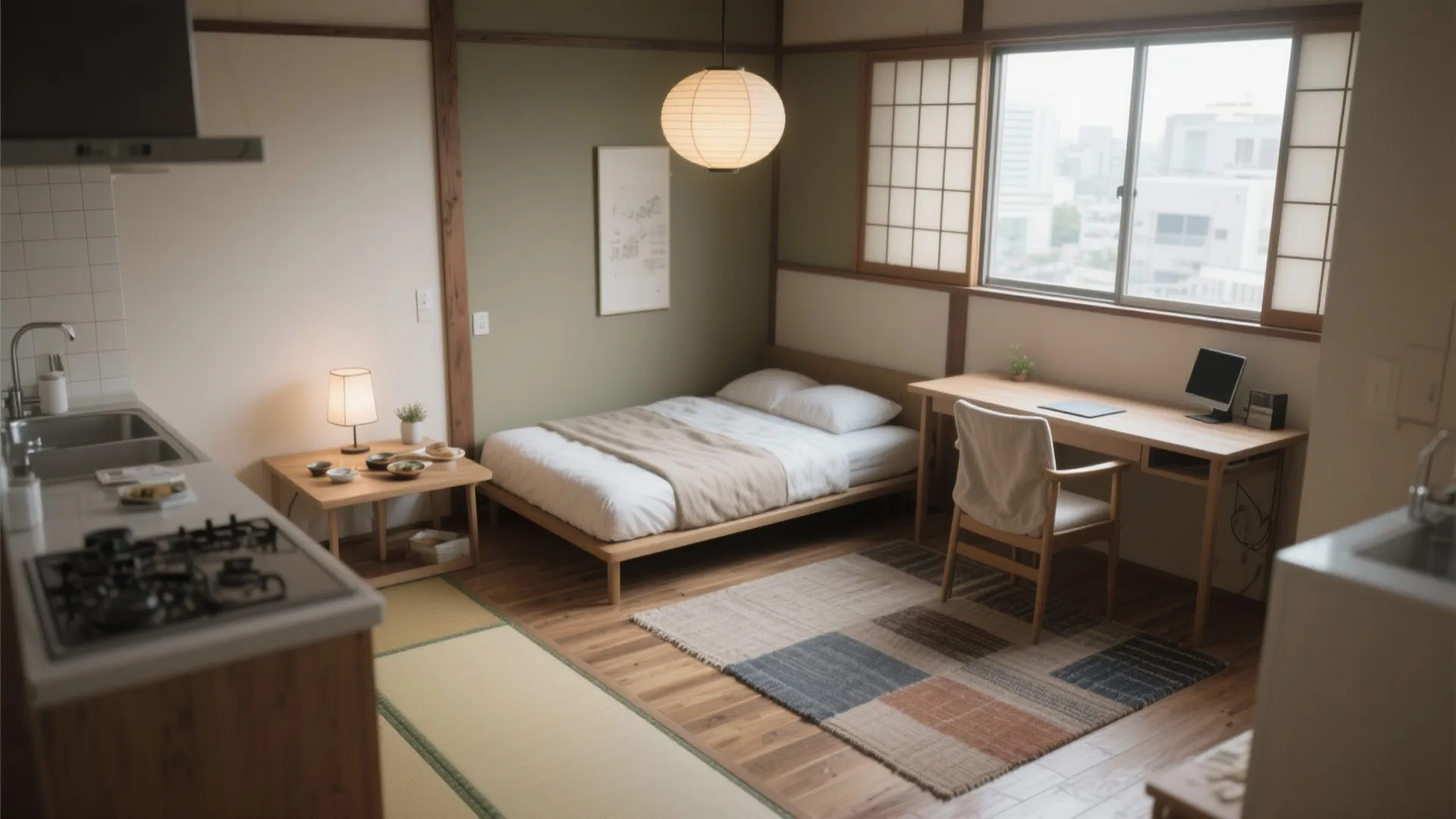 1R・1Kのレイアウトは「ゾーニング3分割」から始める｜日式風格の秩序で整える