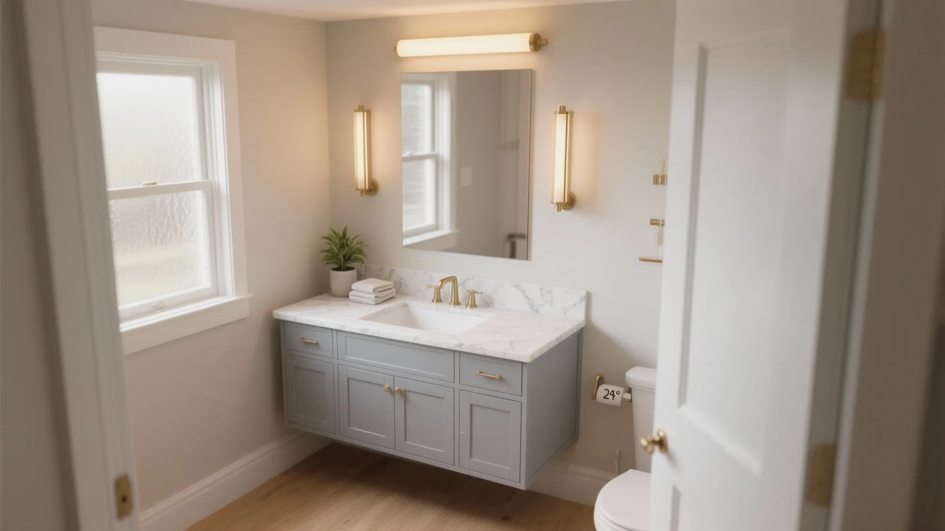 24" Grey Bathroom Vanity Ideas: Small vanity, big style: 5 creative ways to use a 24-inch grey bathroom vanity