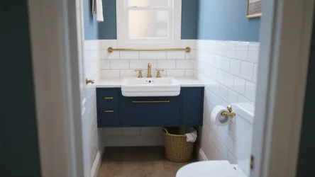 5 Compact Ideas for 24-Inch Blue Bathroom Vanity
