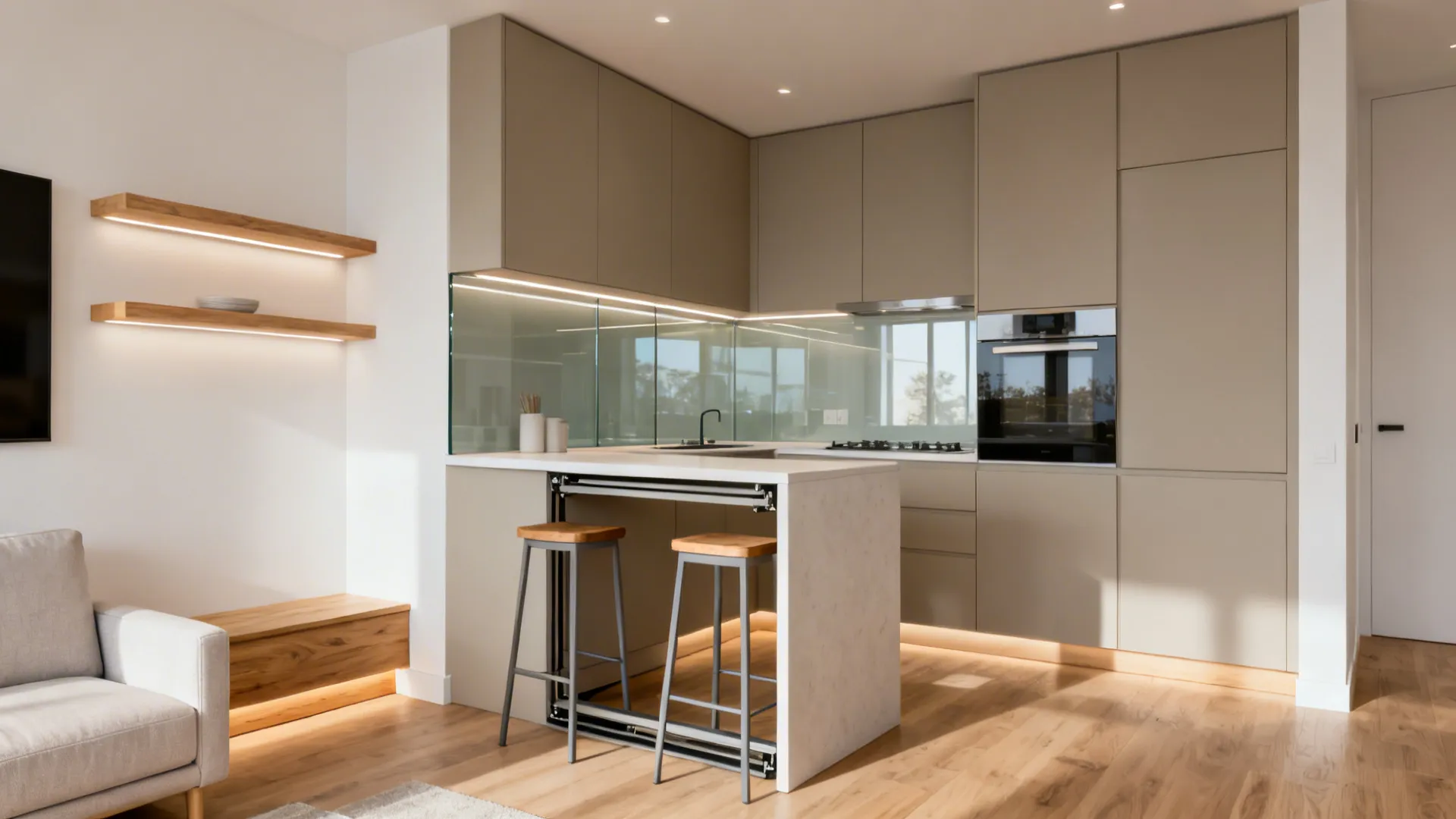 5 small kitchen-living-dining ideas for 250 sq ft