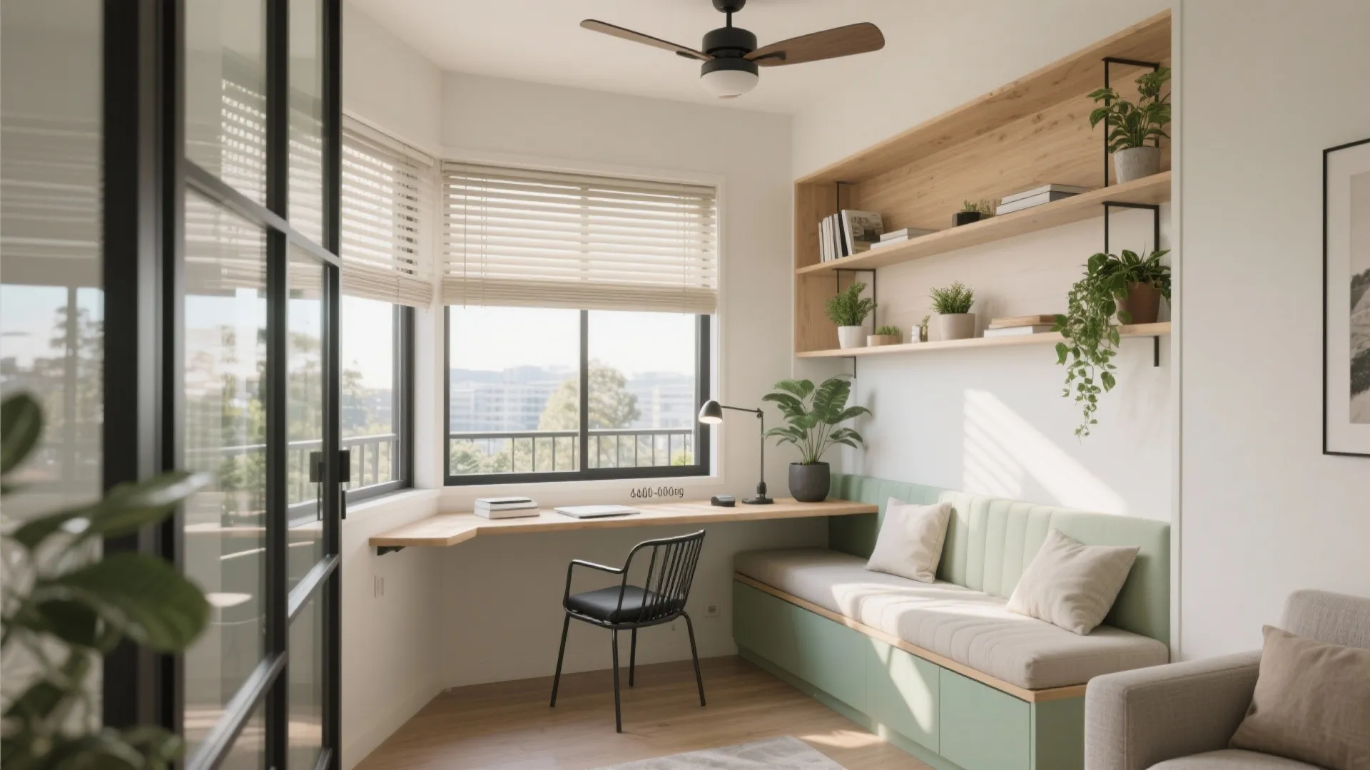 Idea 4: Balcony or Bay Nook as a Flexible Study/Retreat