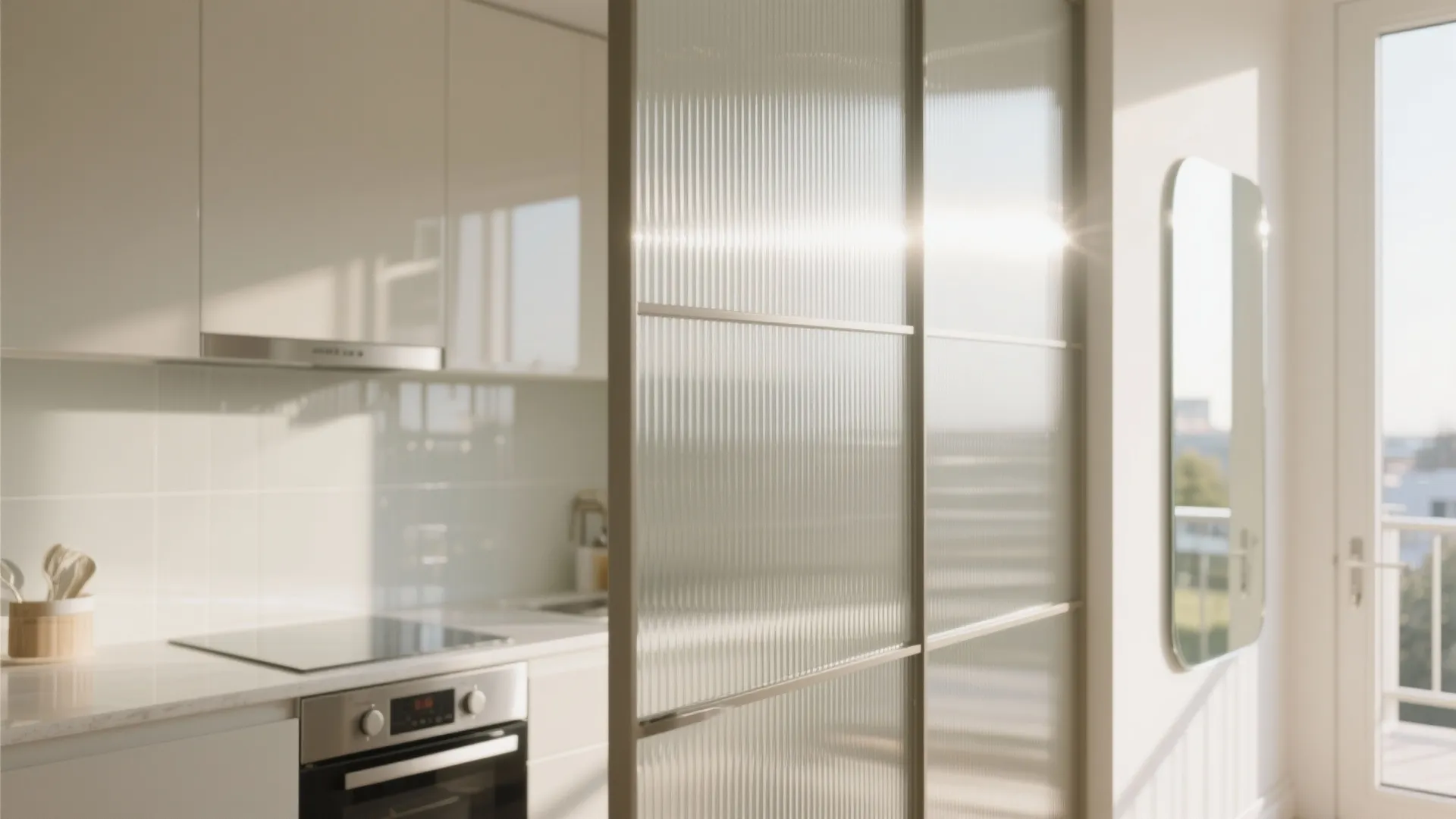 Light-Borrowing with Glass and Reflective Finishes