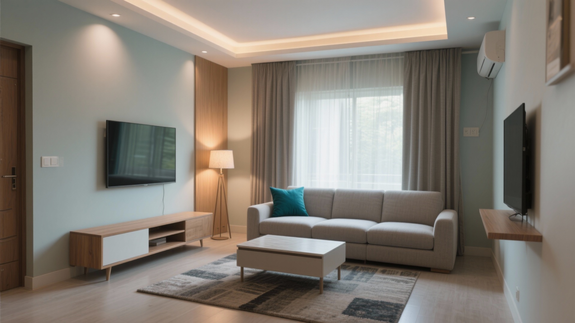 2BHK Hall Design: Fix a Cramped Living Room Layout