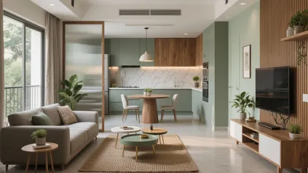 2 BHK Flat in Kolkata Rajarhat: 5 Smart Design Ideas