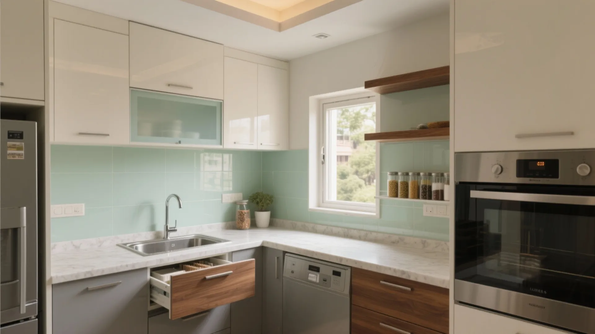 5 Small Kitchen Ideas for a 2 BHK Flat in Kothrud: Real-world tips from a Pune interior designer to make your 2 BHK kitchen smarter, calmer, and more spacious.