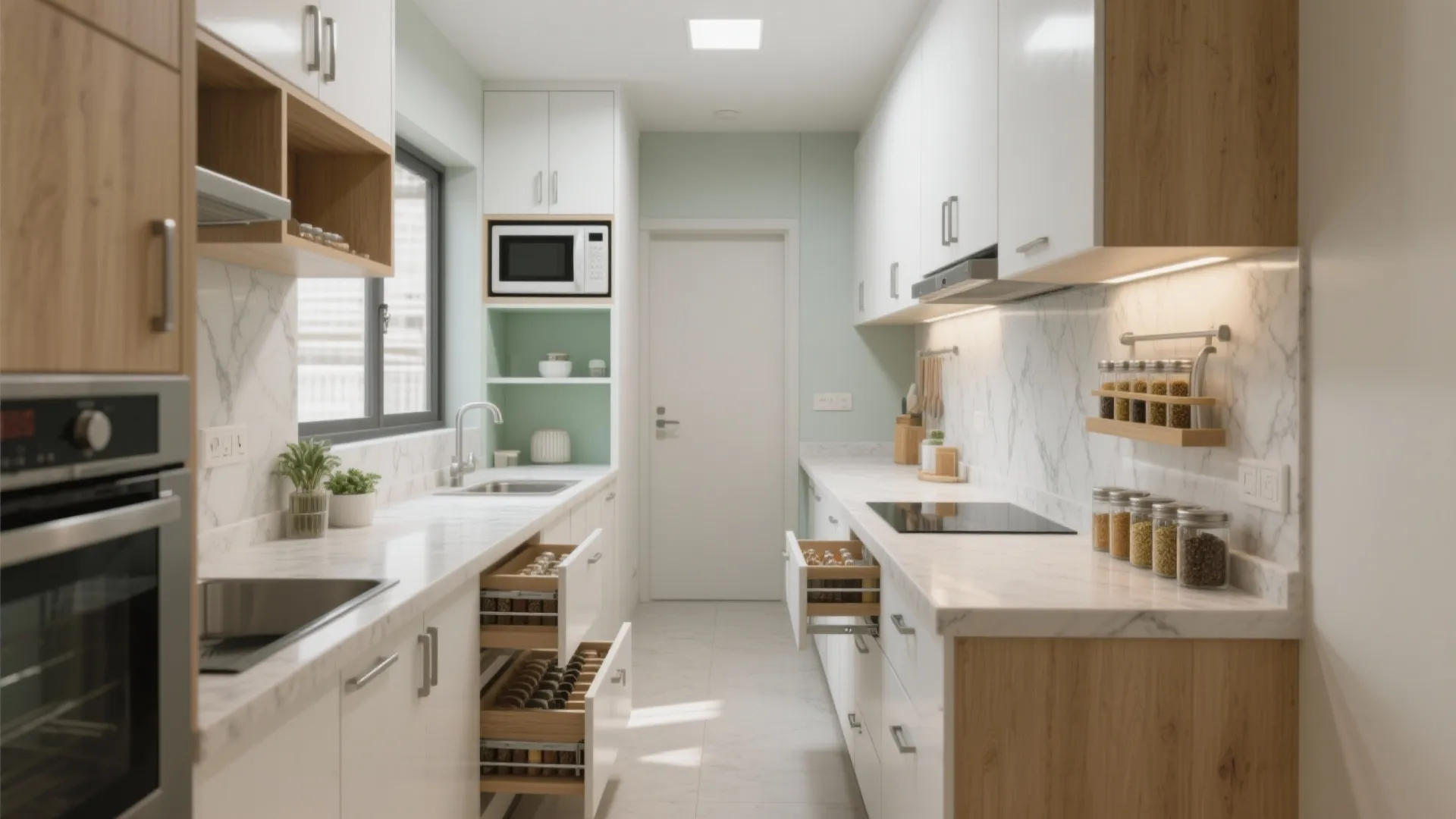 Minimalist kitchen storage that actually works