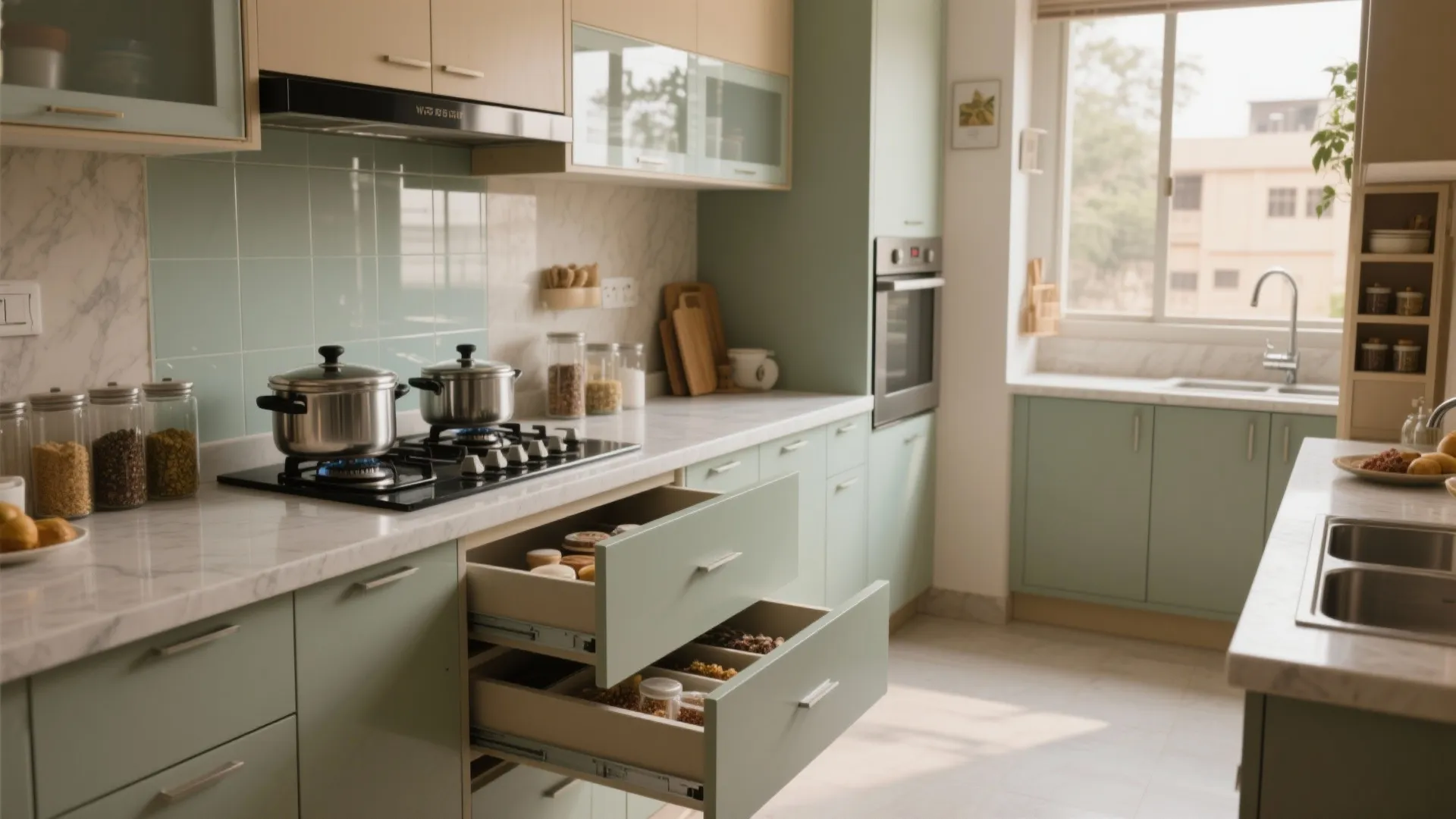 Minimalist Kitchen Storage for Heavy Cooking