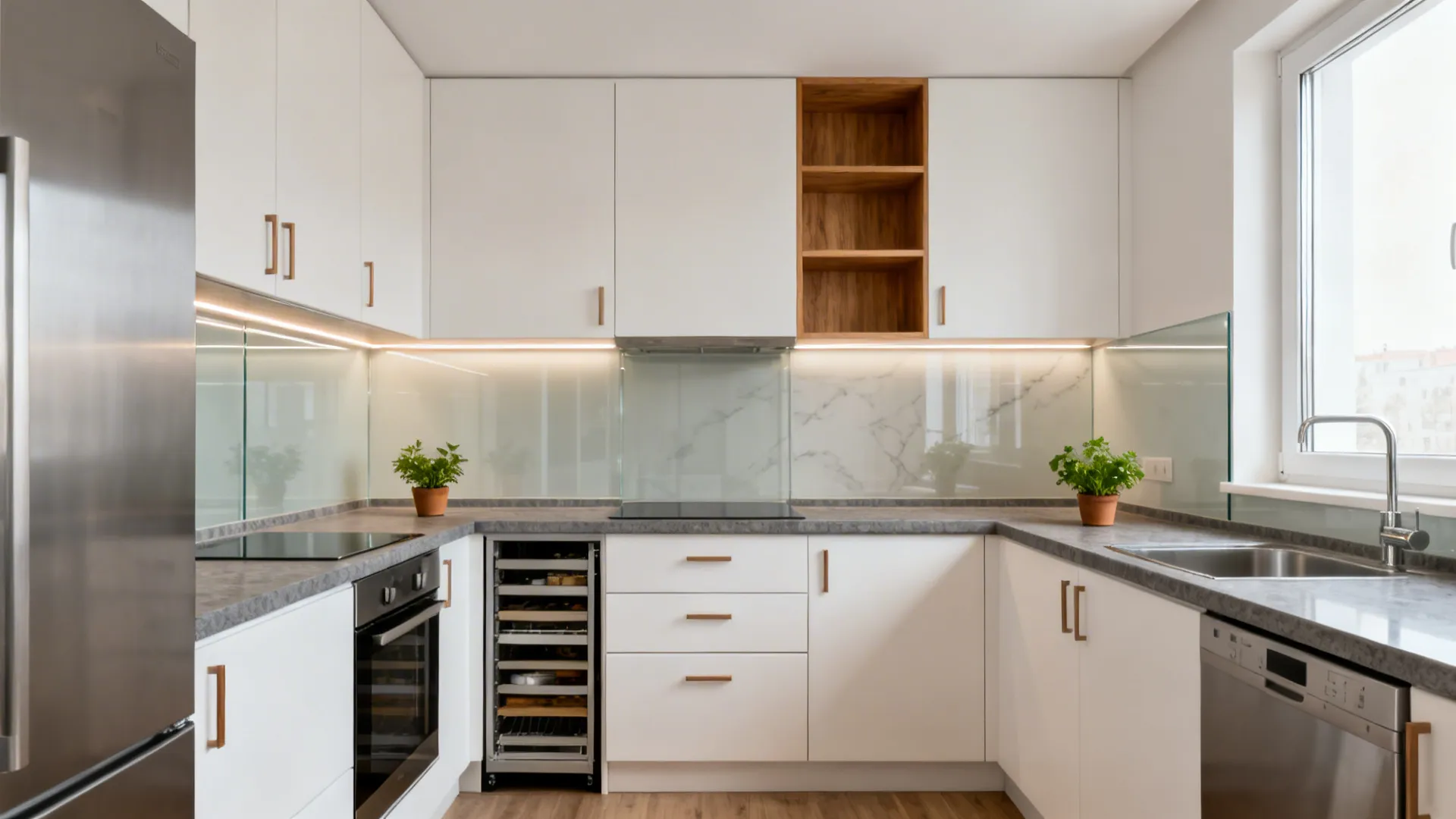 Kitchen 2 BHK Flat Interior Design: 5 Ideas