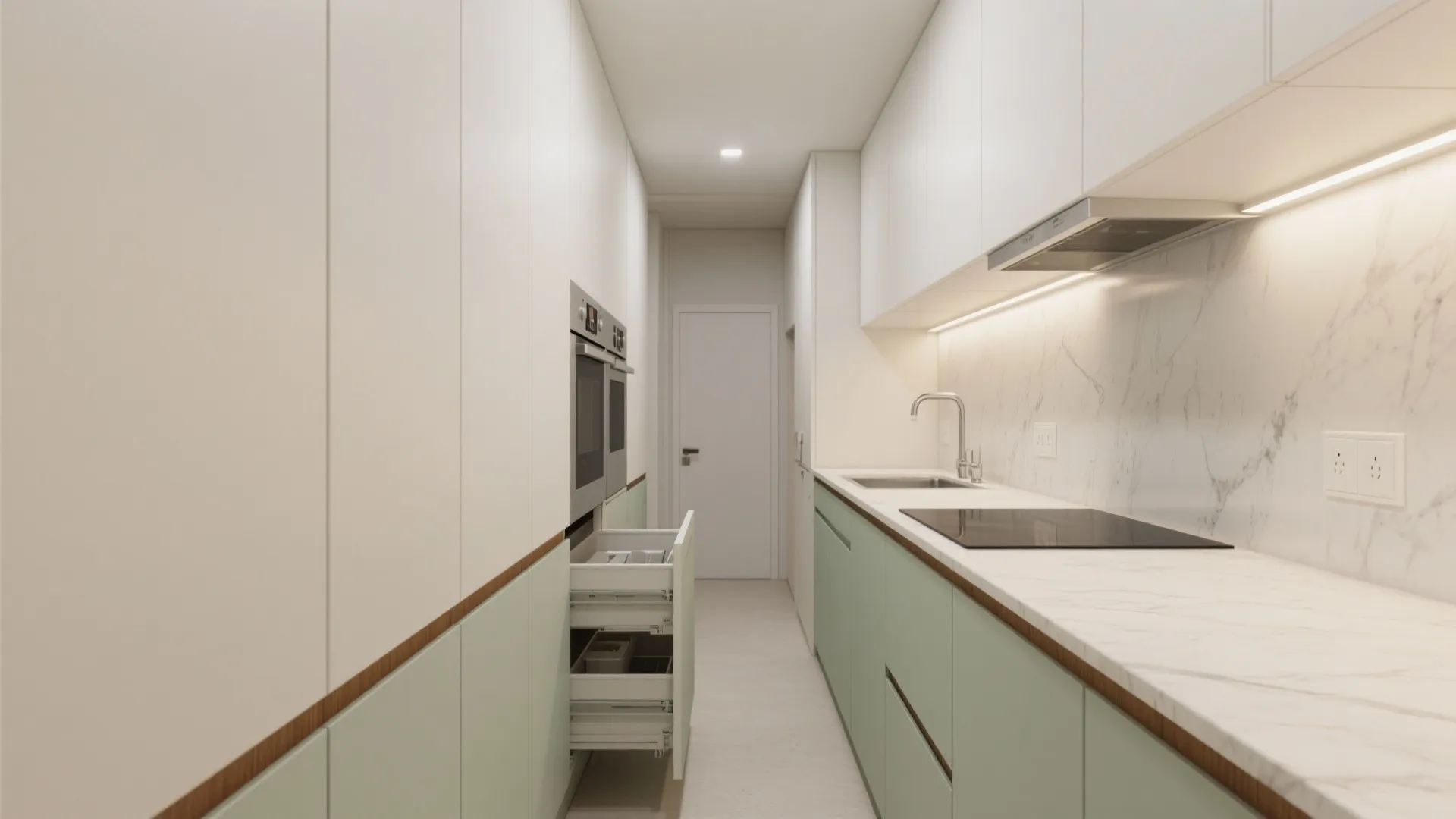 Minimalist Kitchen Storage for Compact 2BHKs