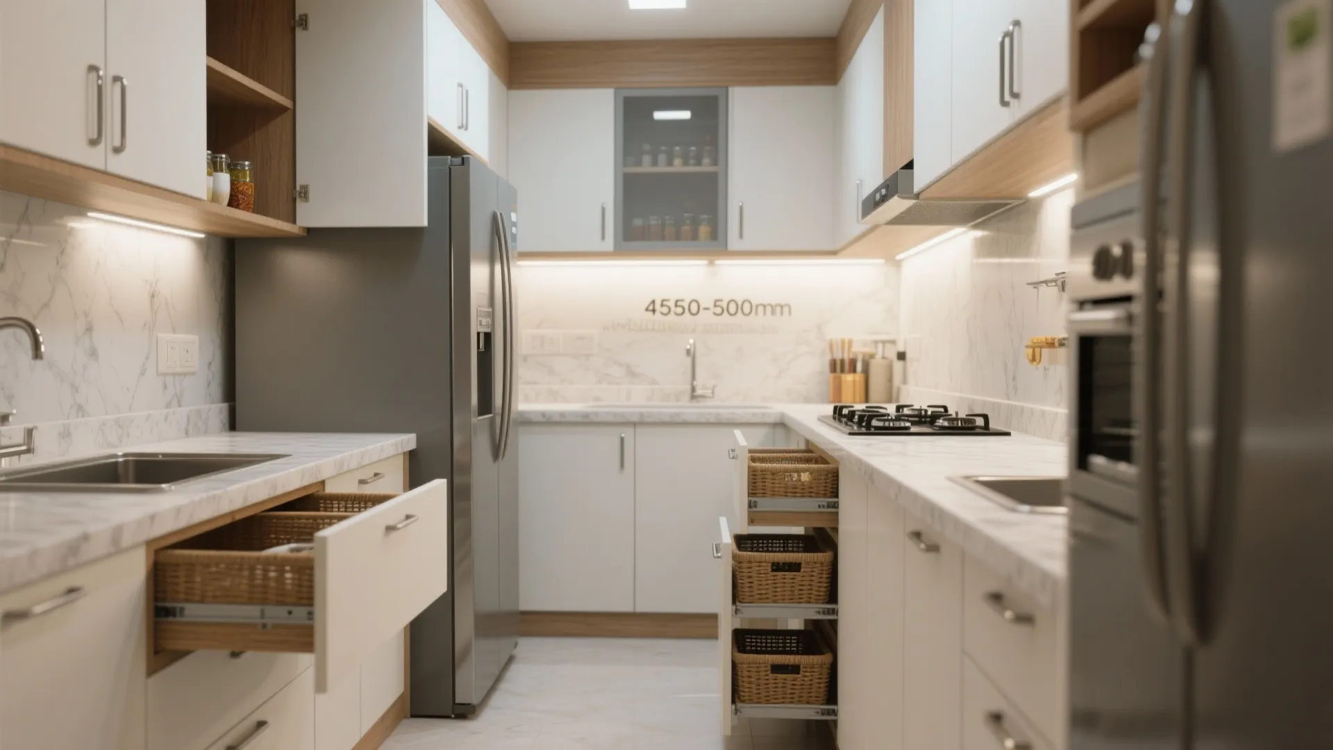 Minimalist kitchen storage that breathes