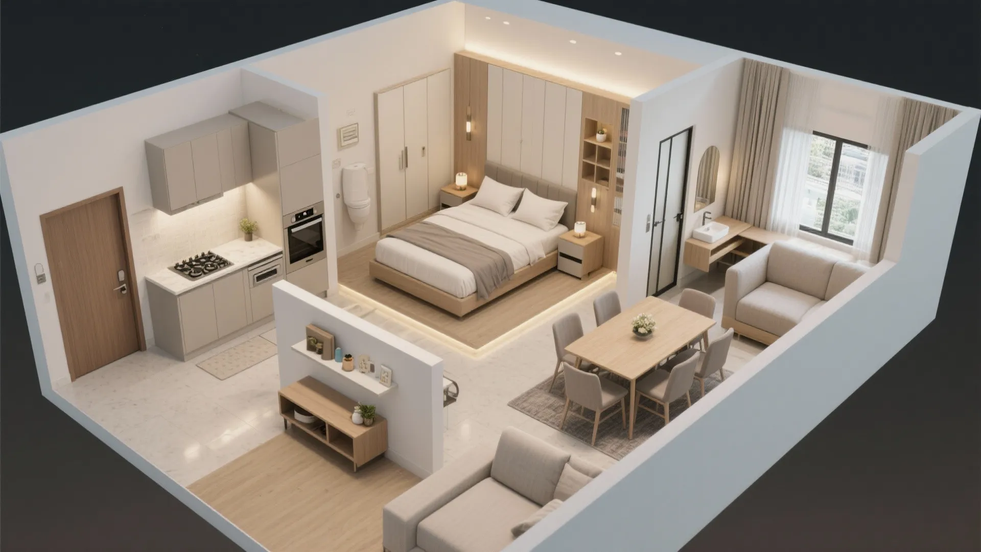 How I’d Lay Out a Typical 2 BHK Flat Plan