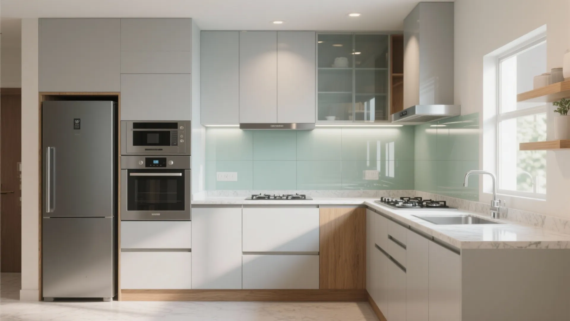 Minimalist Kitchen Storage That Actually Fits a 2 BHK