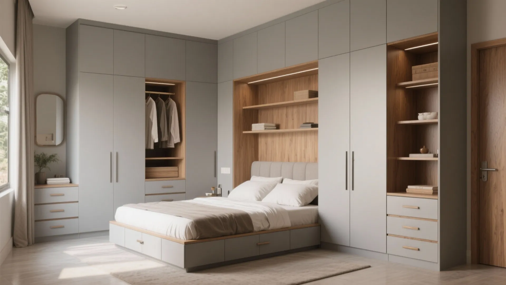 Minimalist Storage That Actually Fits a 2 BHK