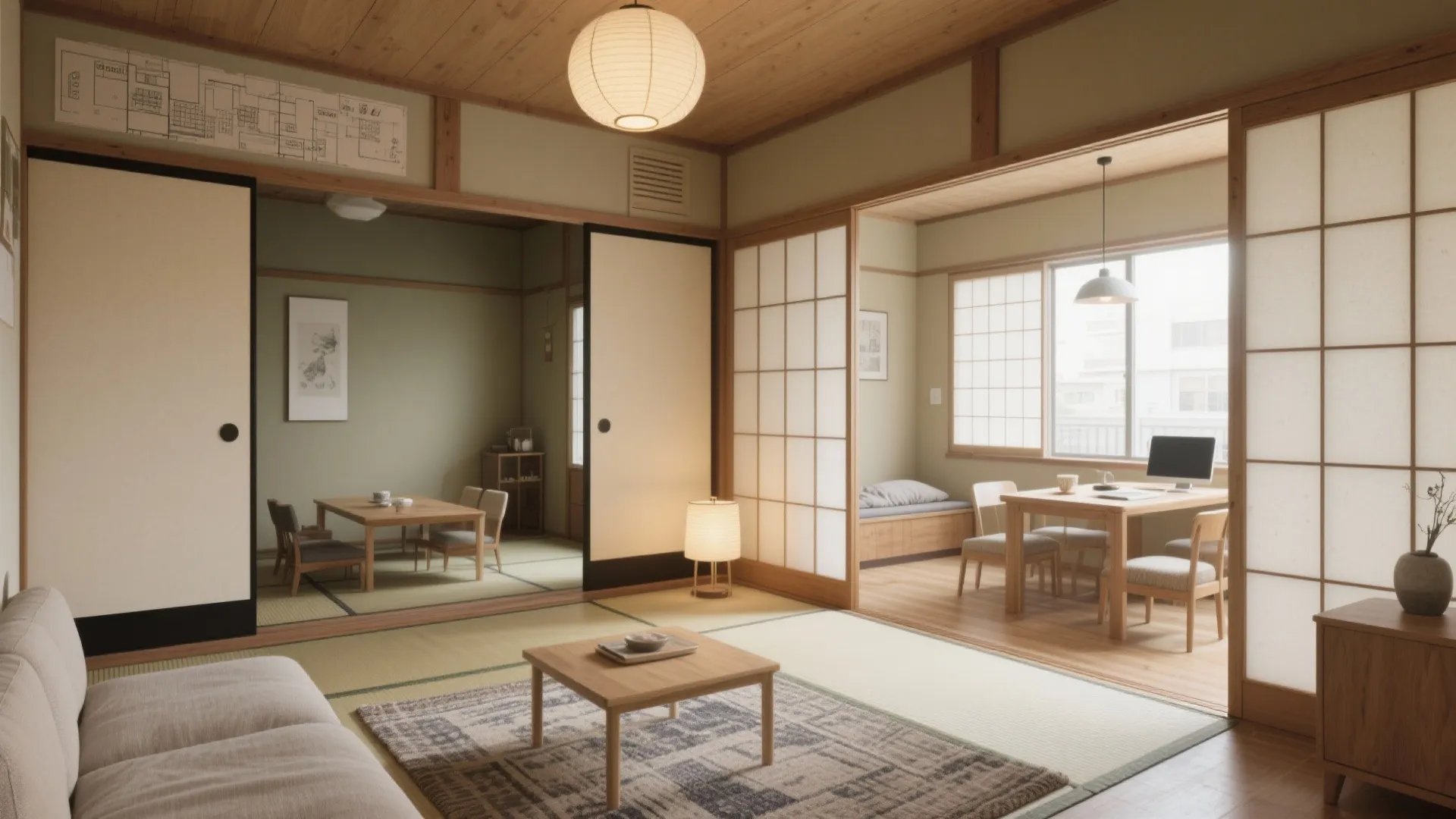 Tips 2: DKと和室/洋室の「役割分離」｜日本都市×日式風格