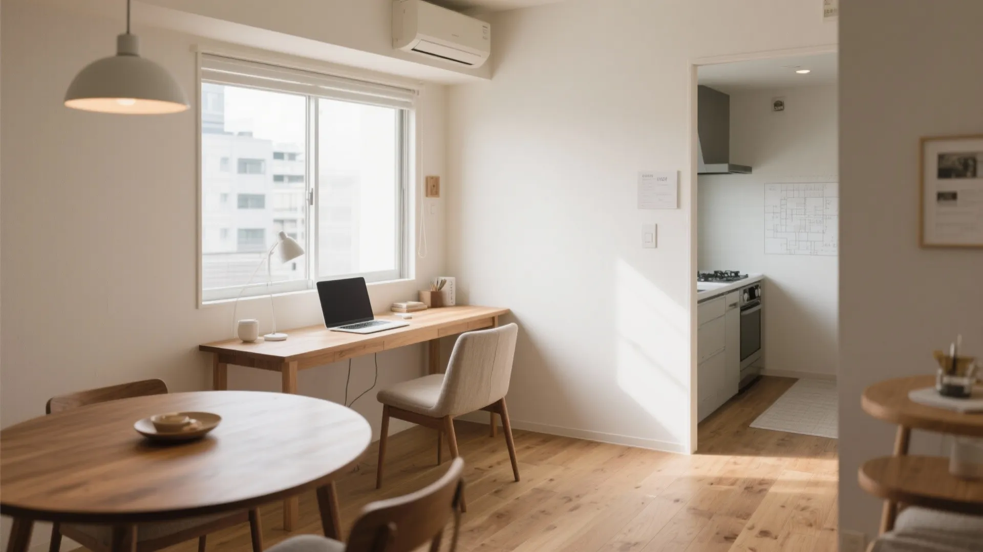 Tips 1: ダイニングとワークの時間帯分離で動線を整える（動線規模と日式空間）