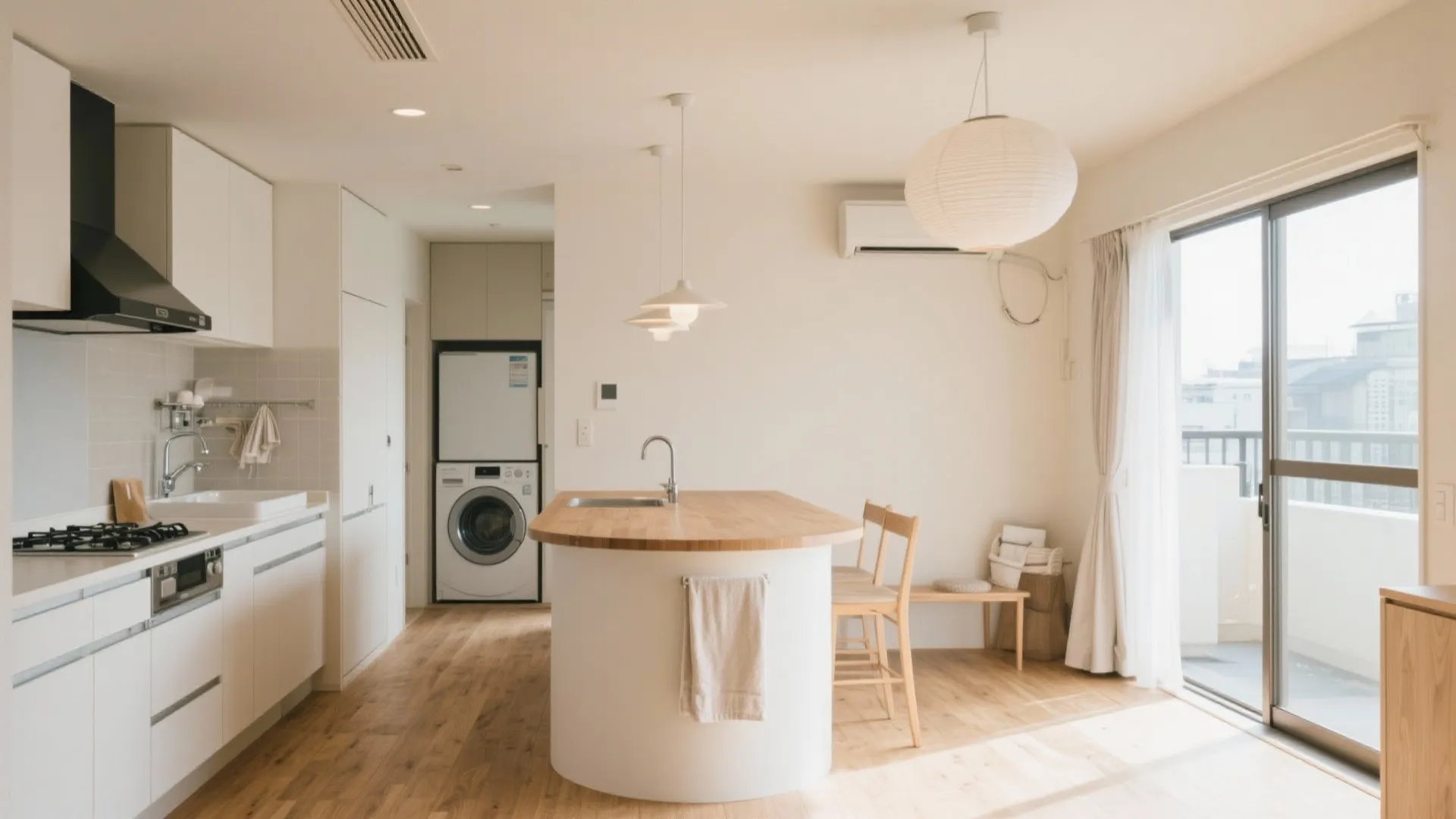 家事動線を一直線にする：LDKと水回りの距離を30秒以内に