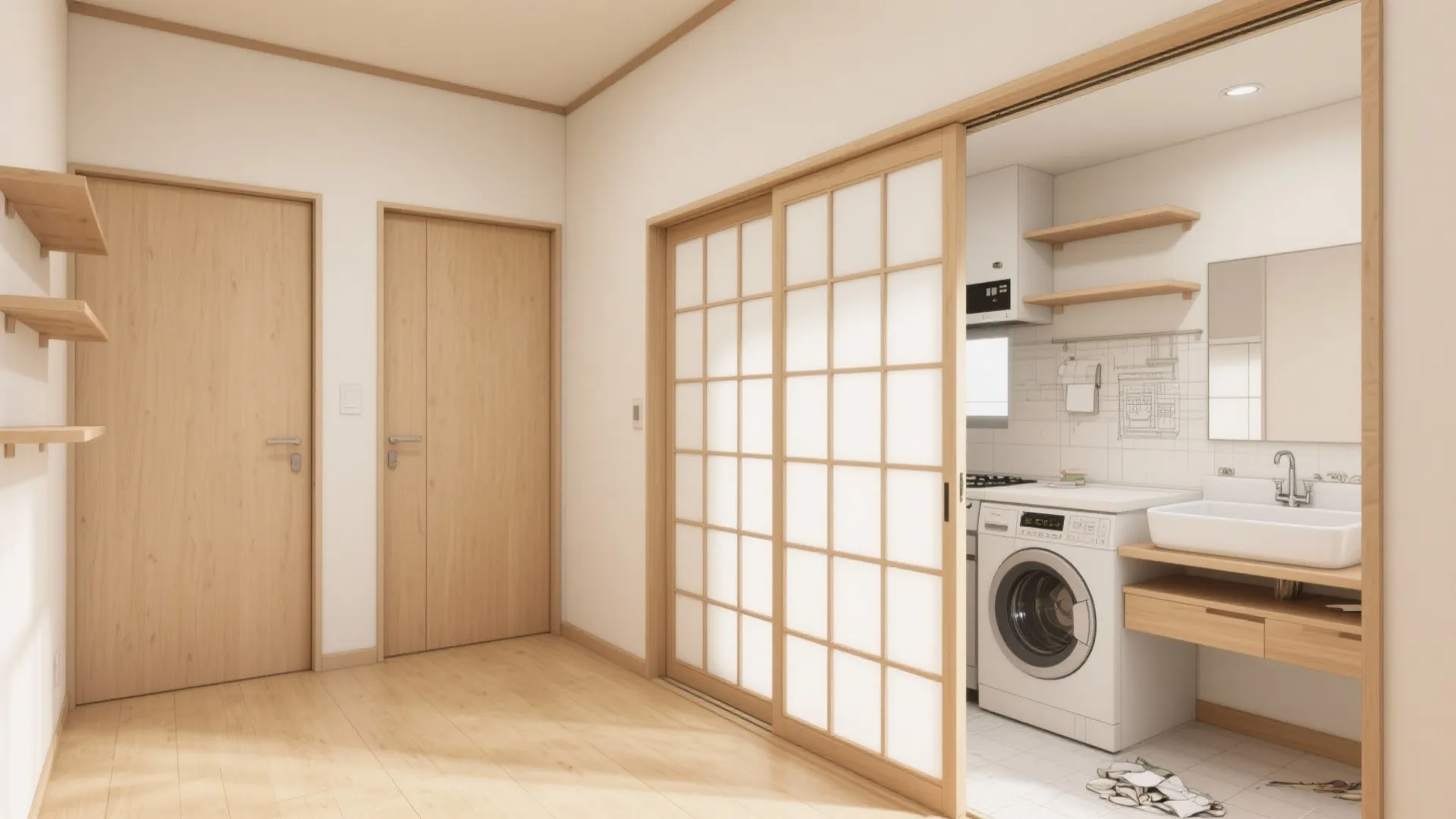 動線計画で損しない2K：扉位置と回遊でストレスを削る（動線計画）