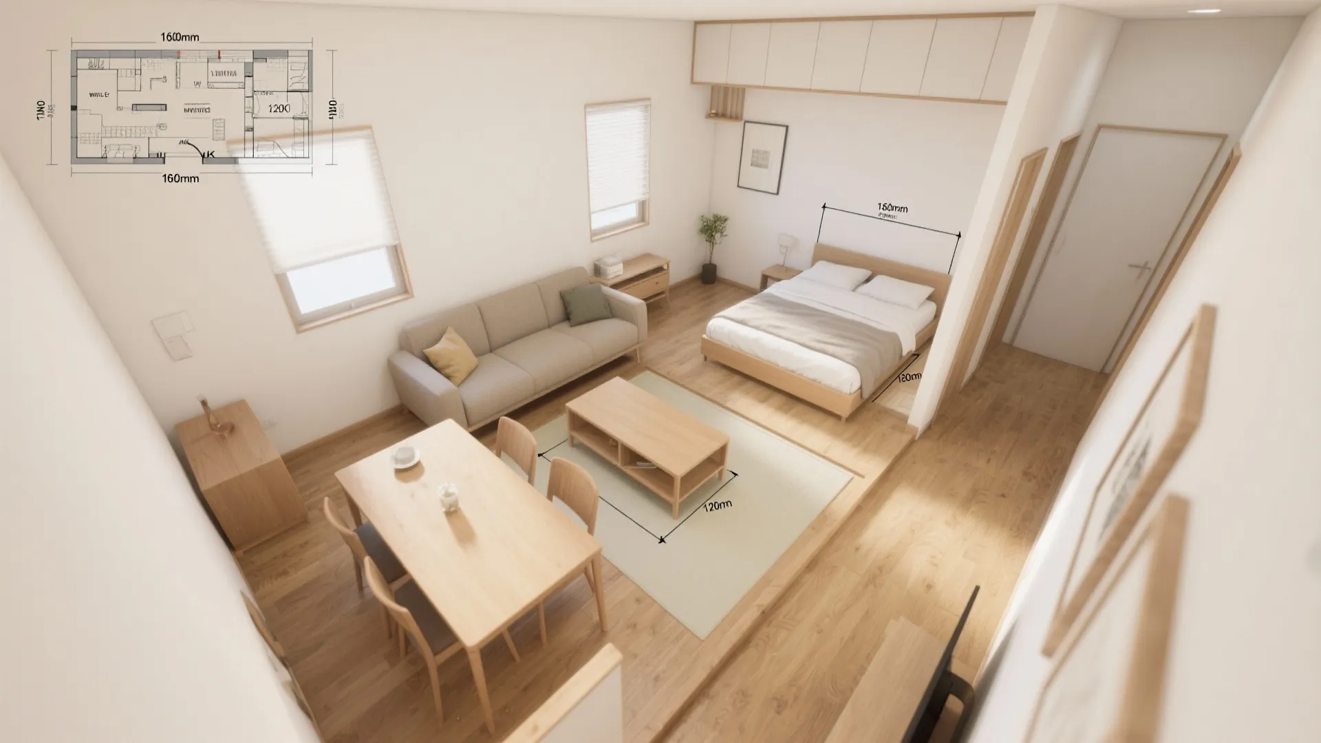 家具寸法の現実解：東京・大阪・京都の2Kで失敗しない基準値