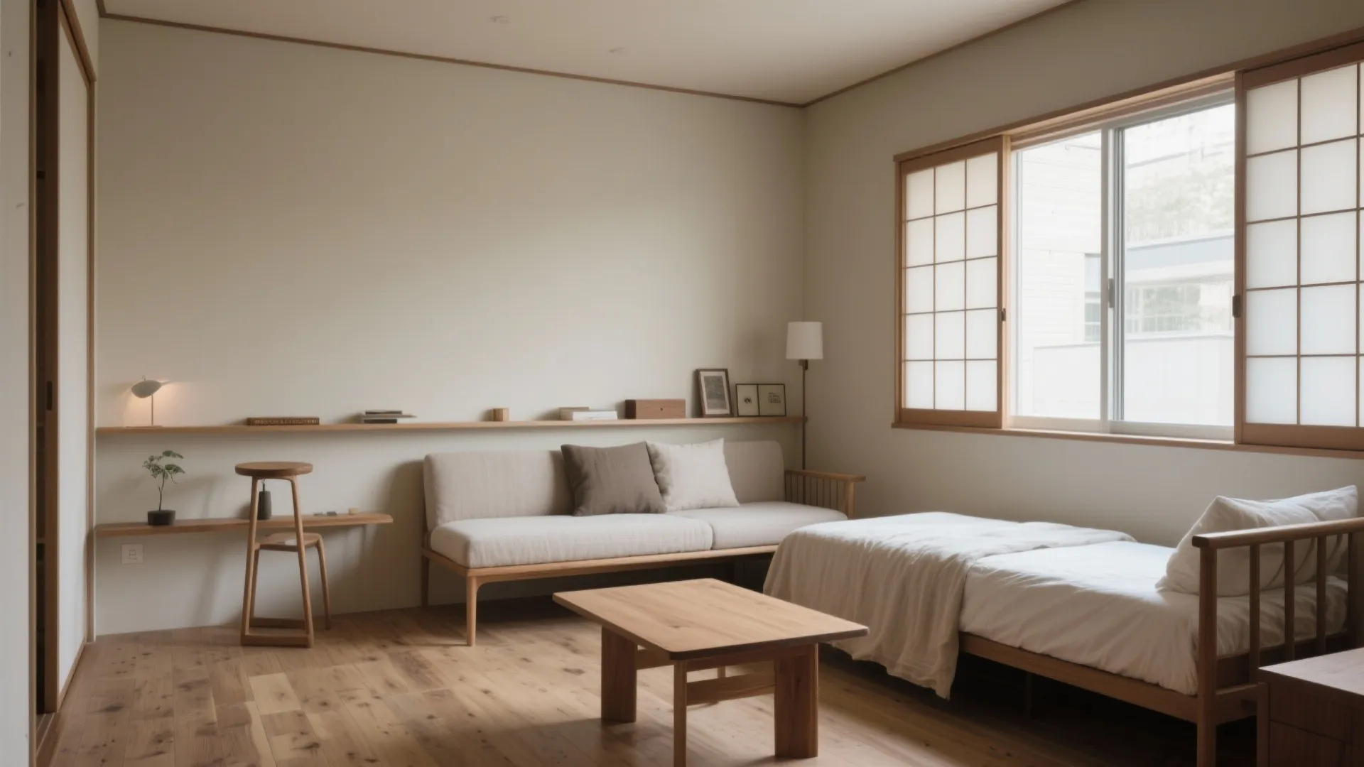 家具の寸法戦略：片側集中と“高さの抜け”（東京小戸型）